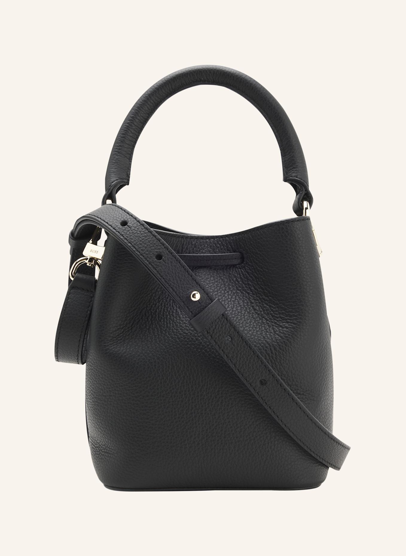 BOSS Umhängetasche LENAH SM BUCKET: SCHWARZ