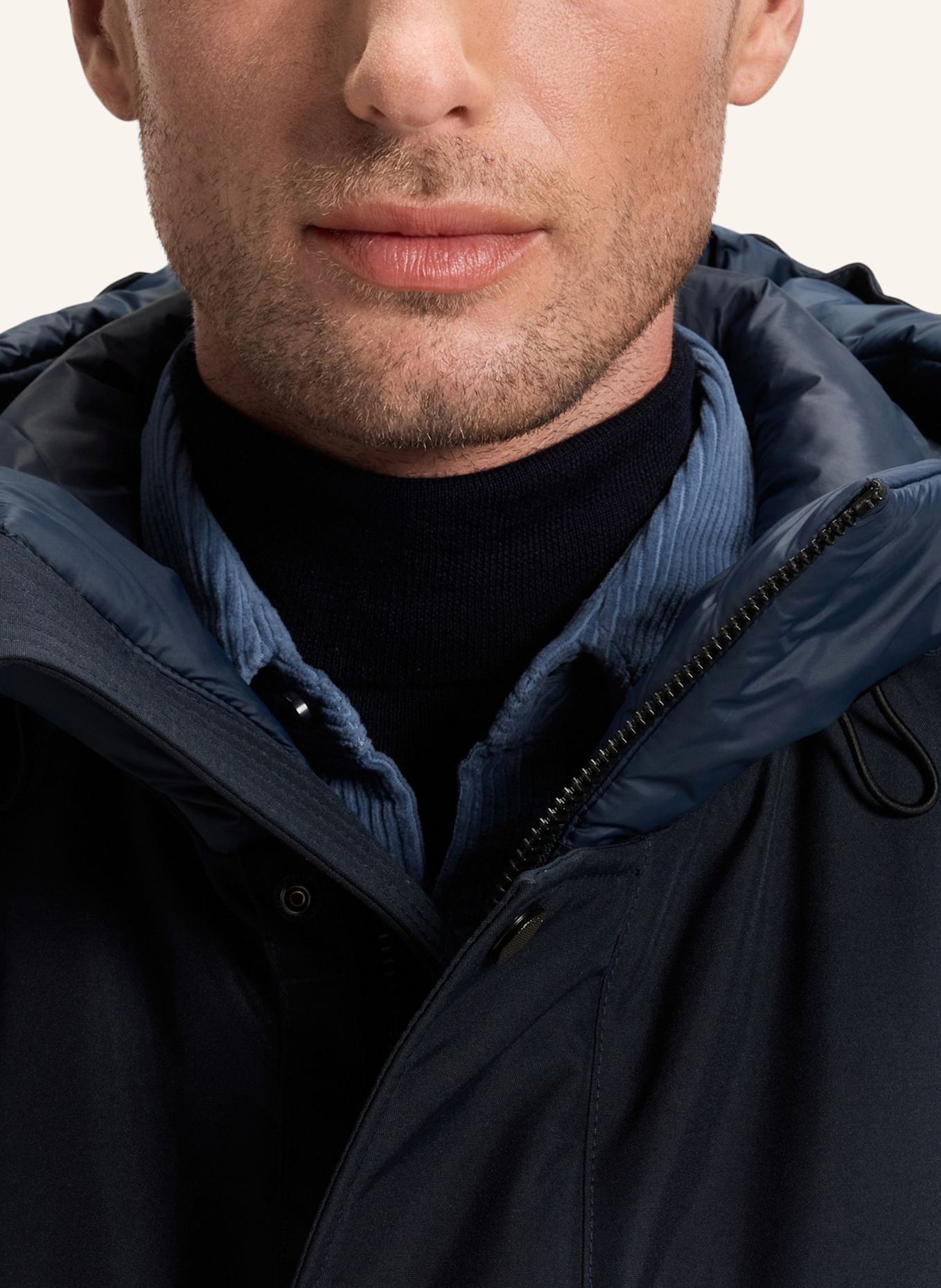 BOSS Parka OSIASS1: DUNKELBLAU