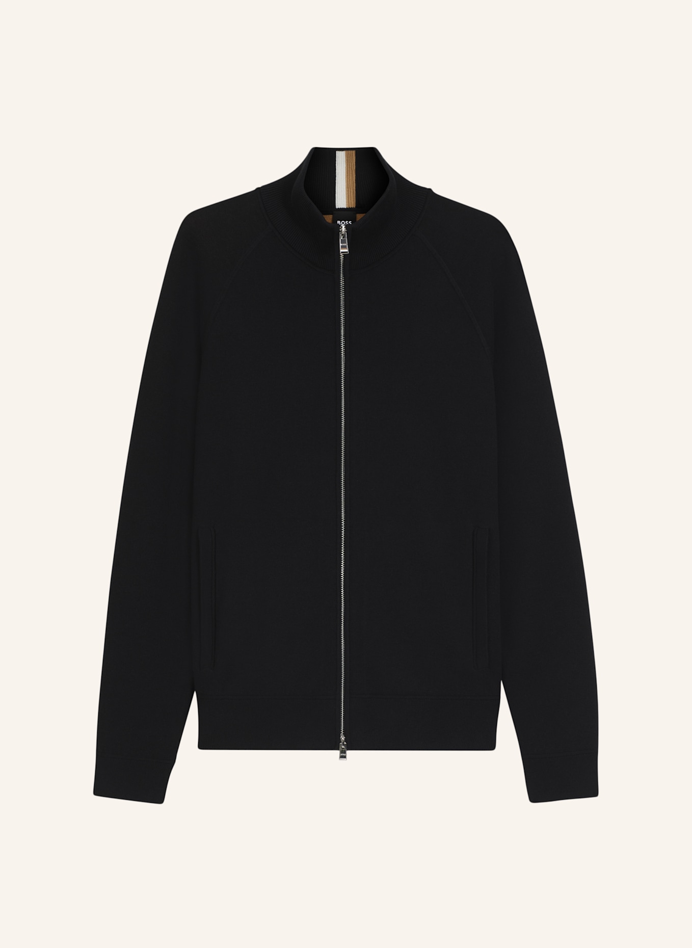 BOSS Strickjacke H-IDINO Regular Fit: SCHWARZ