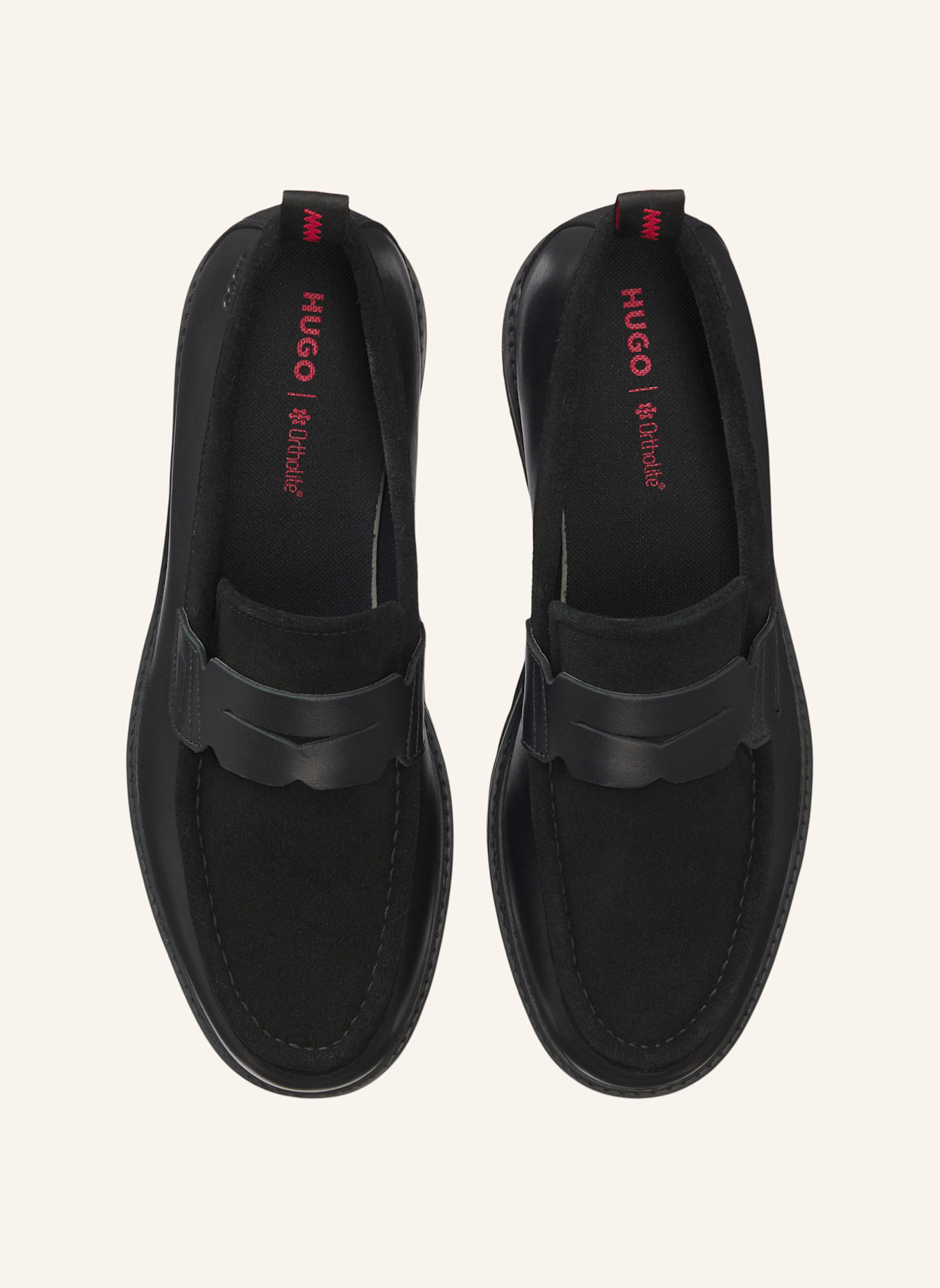 HUGO Casual Slipper DRAVEN_LOAF_PLLTSD: SCHWARZ