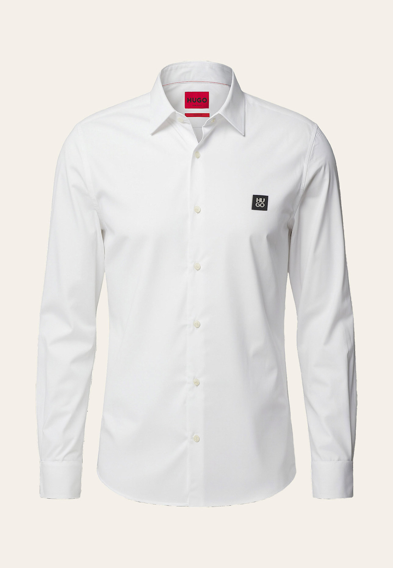 HUGO Business Hemd ERMO Slim Fit: WEISS