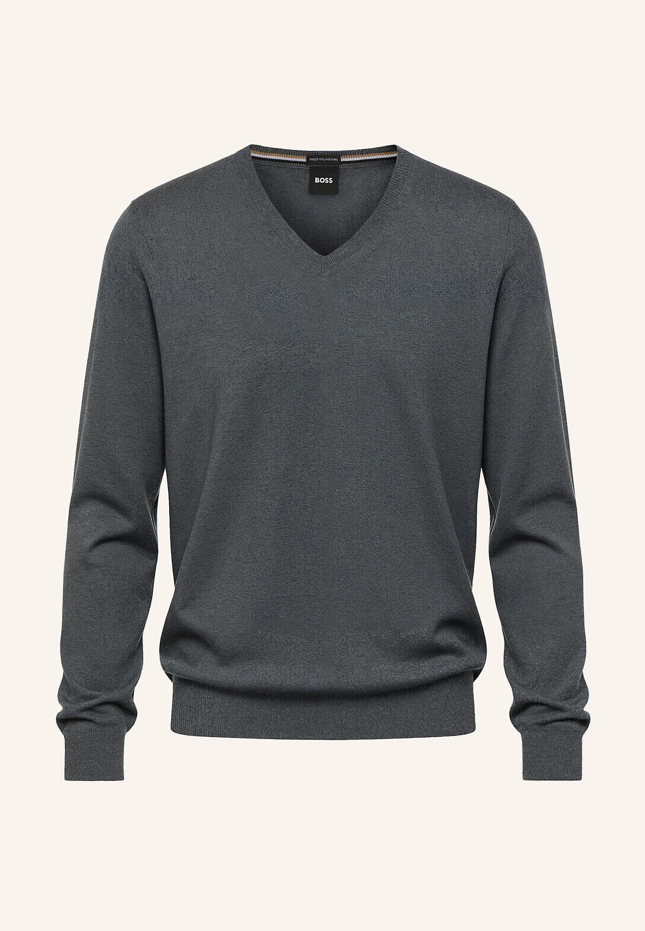 BOSS Pullover BARAM-L Regular Fit: GRAU