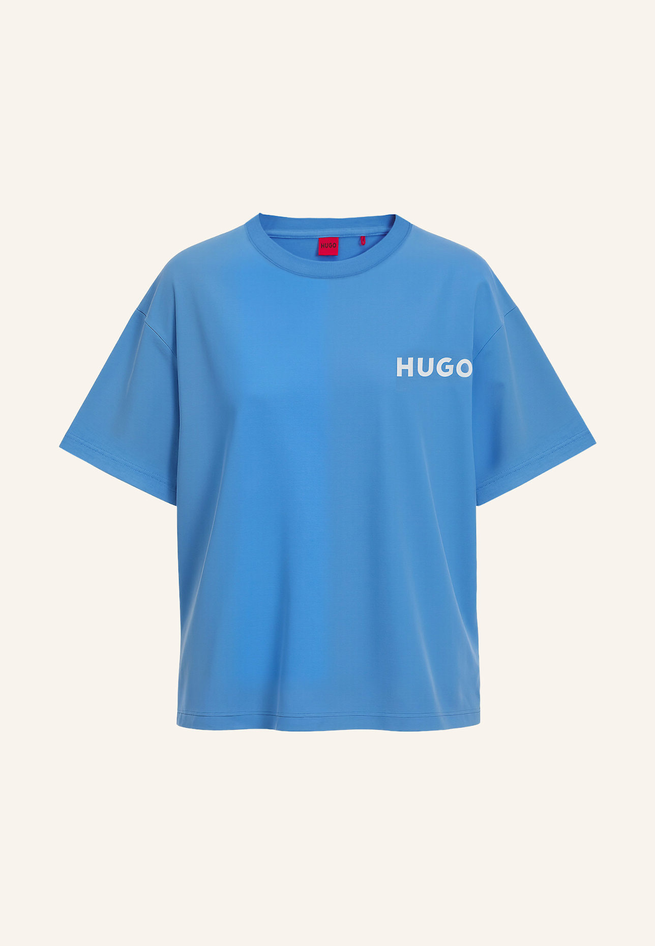 HUGO Pyjama-Oberteil UNITE_T-SHIRT Relaxed Fit: HELLBLAU