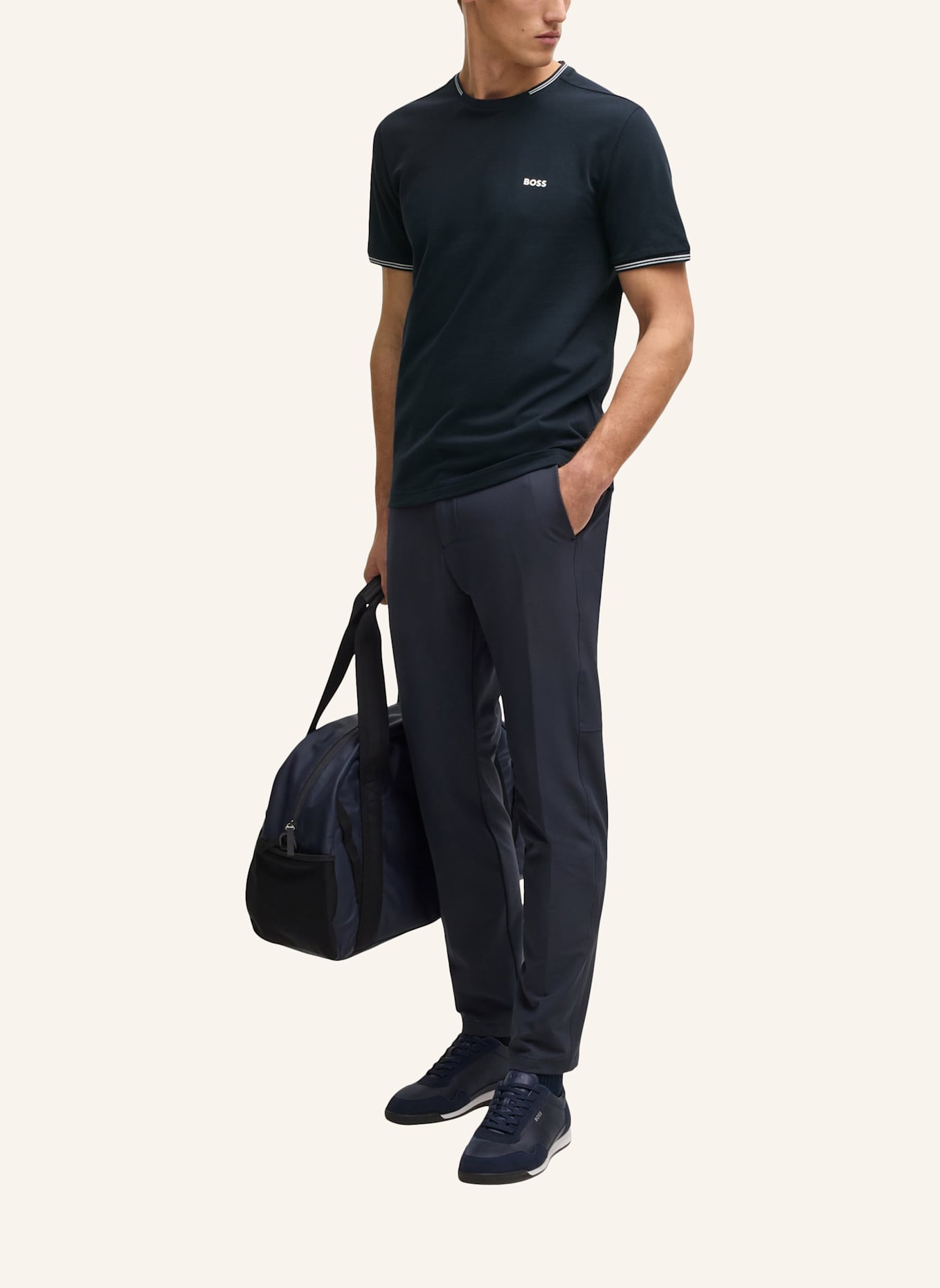 BOSS T-Shirt TAUL: DUNKELBLAU