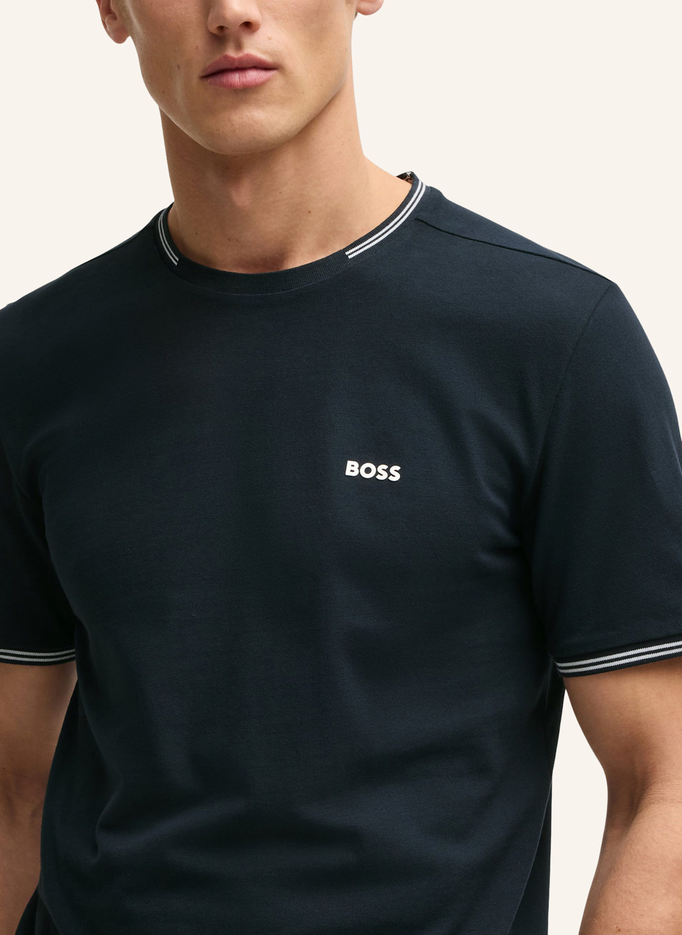 BOSS T-Shirt TAUL: DUNKELBLAU