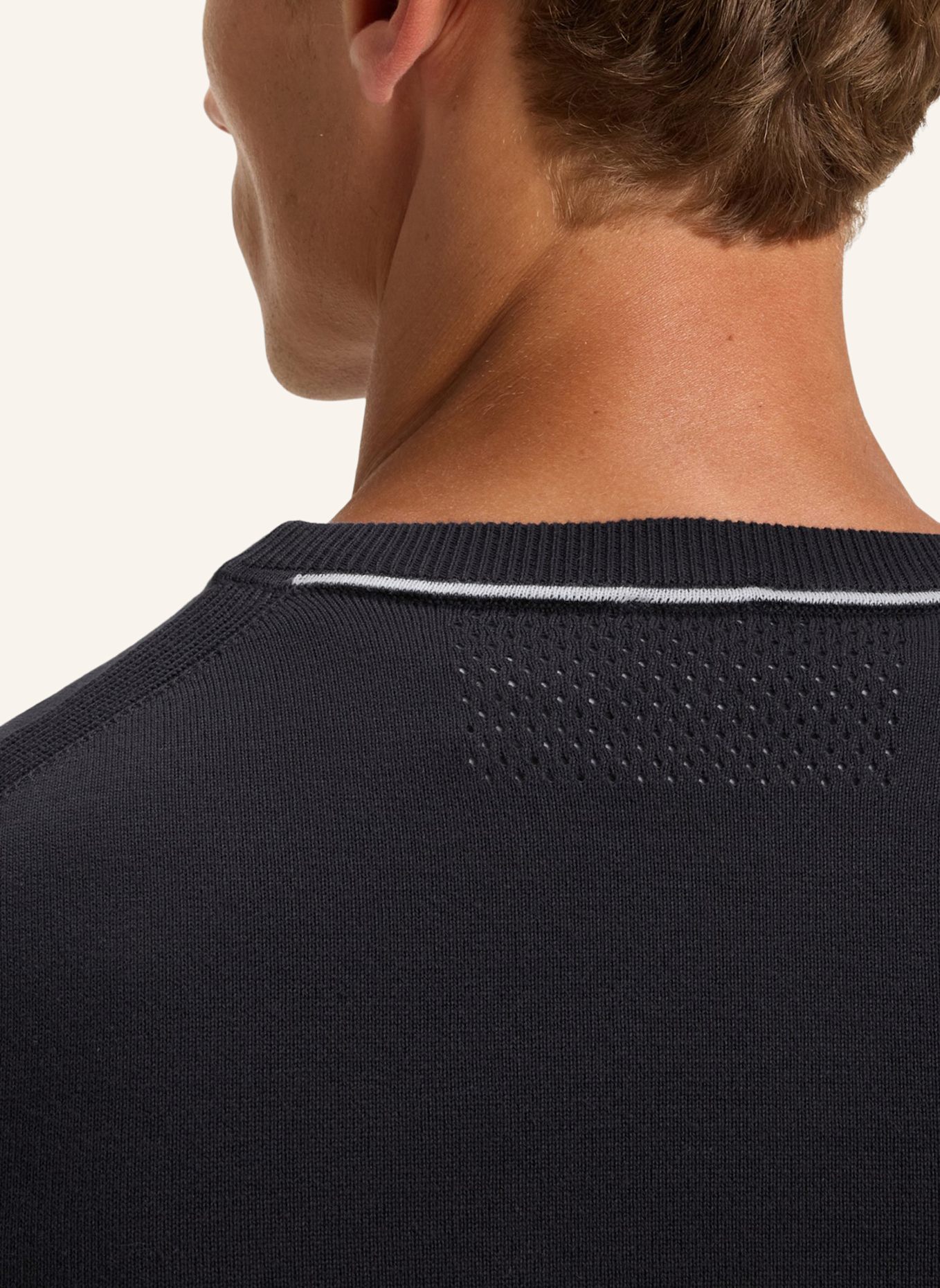 BOSS Pullover K_EVER-X CN Regular Fit: DUNKELBLAU