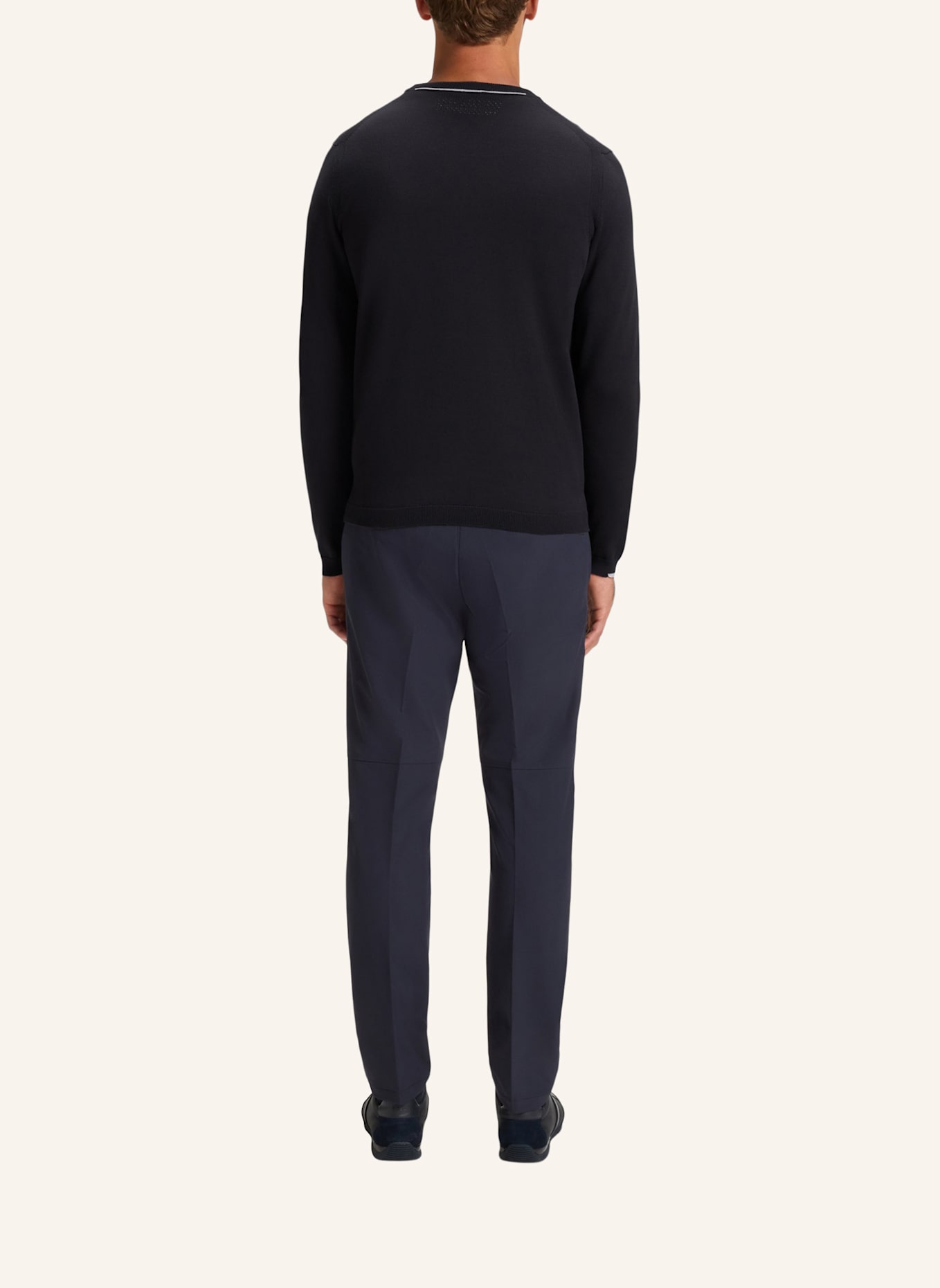 BOSS Pullover K_EVER-X CN Regular Fit: DUNKELBLAU