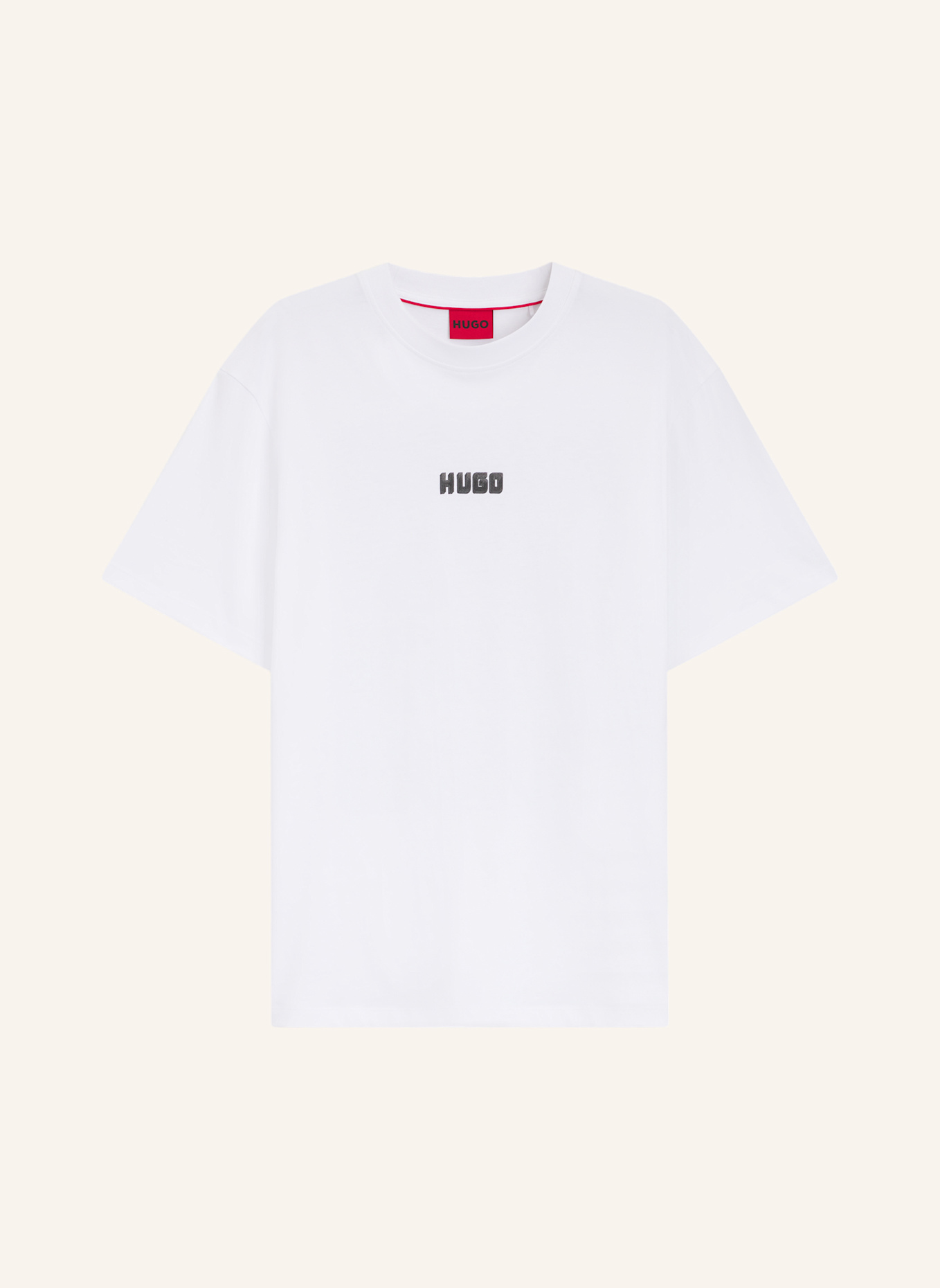 HUGO T-Shirt DIQITEE_IN Regular Fit: WEISS