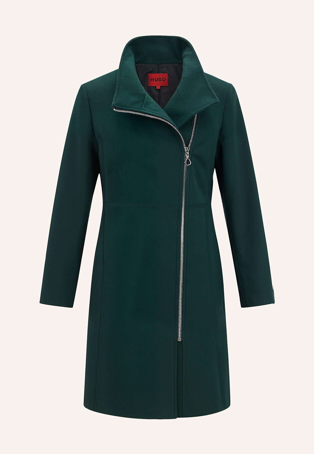 HUGO Mantel: DUNKELGRÜN
