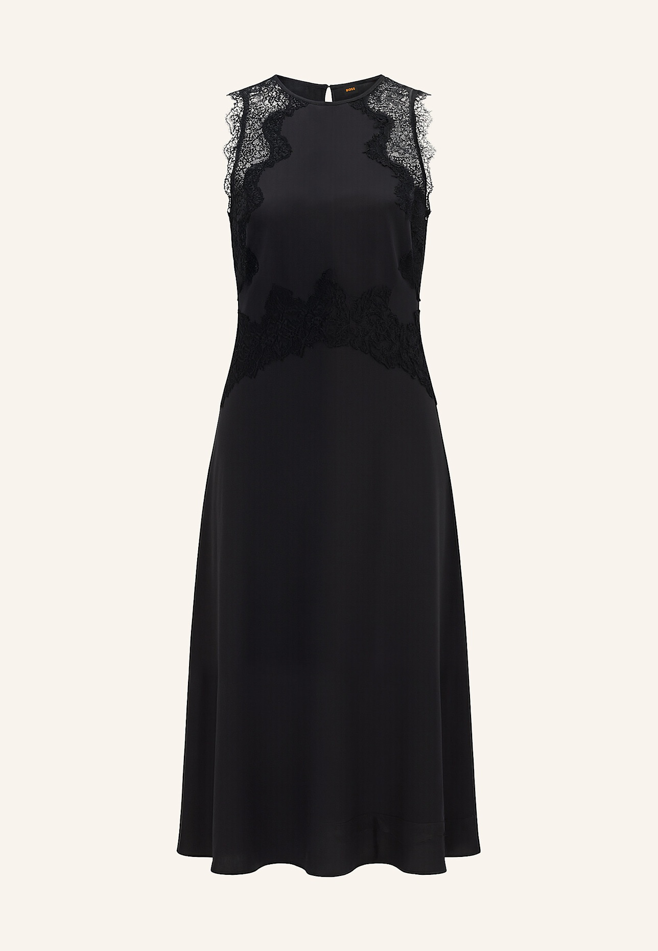 BOSS Business Kleid C_DLACE Slim Fit: SCHWARZ