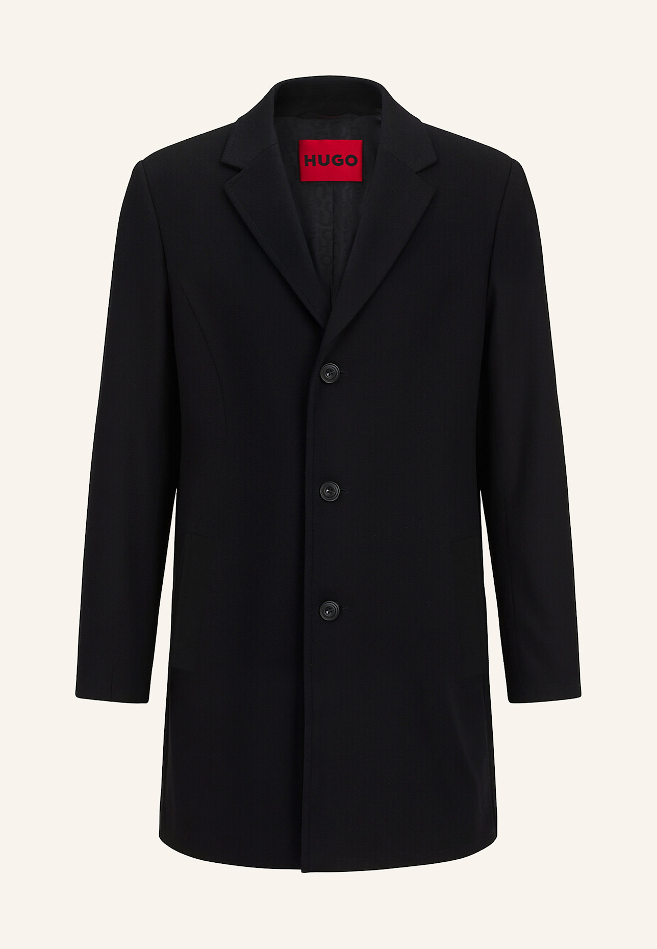 HUGO Casual Mantel MALTE2531_IN Regular Fit: SCHWARZ