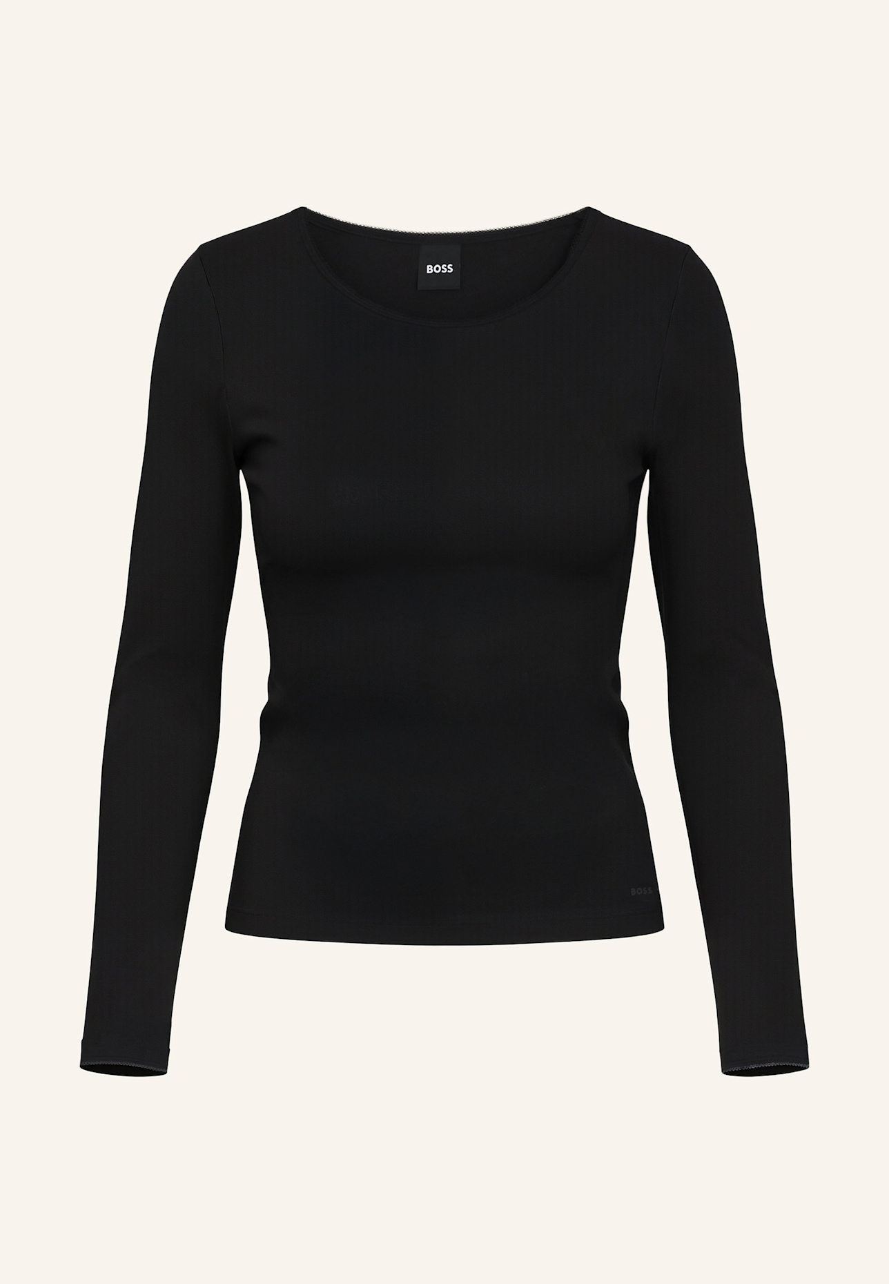 BOSS Unterwäsche Top B.PURE LS TOP Slim Fit: SCHWARZ