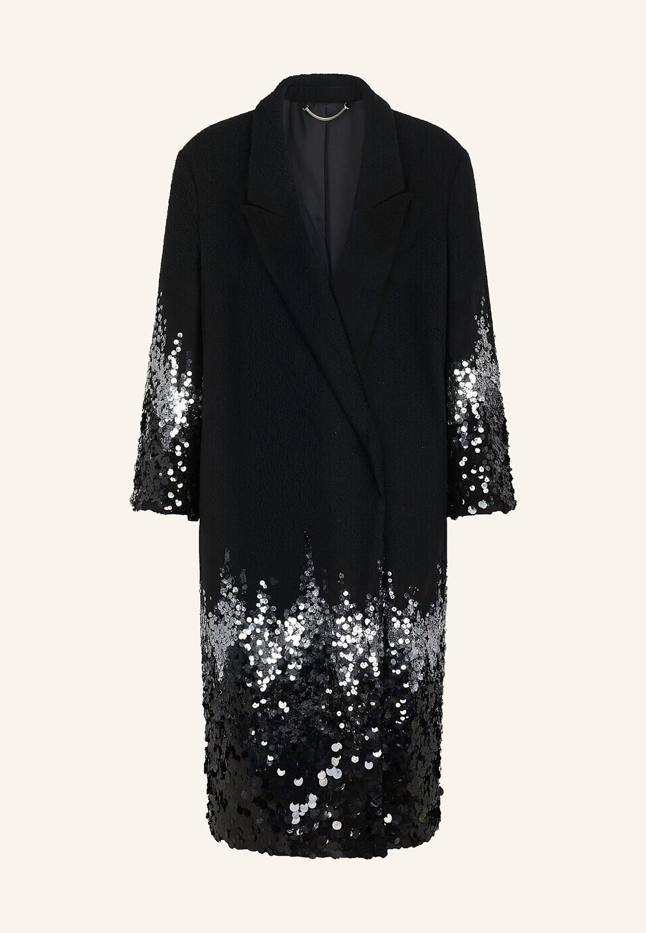 BOSS Klassischer Mantel CASCANA1 Regular Fit: WEISS