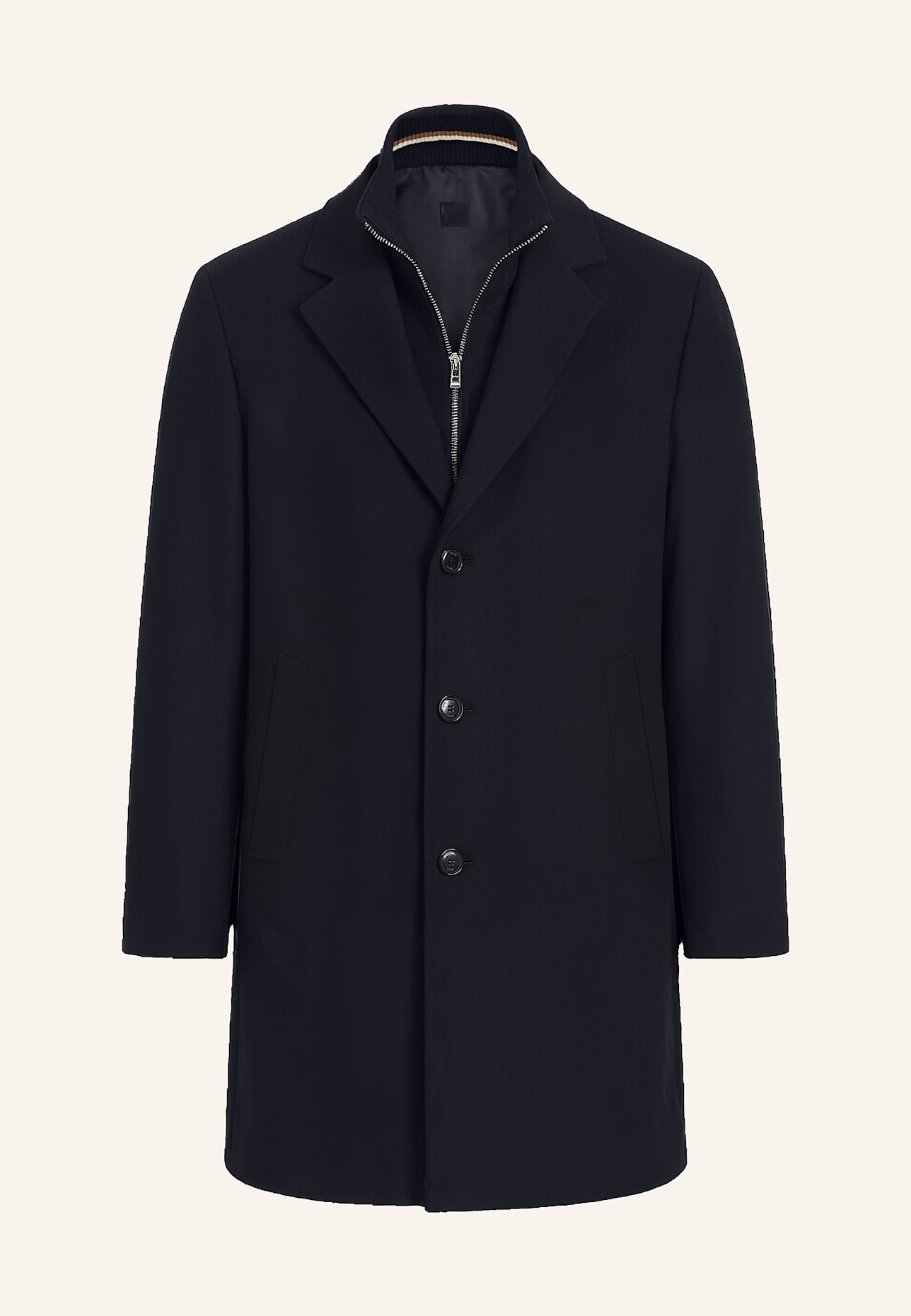 BOSS Klassischer Mantel H-JARED-3IN1-254 Regular Fit: DUNKELBLAU