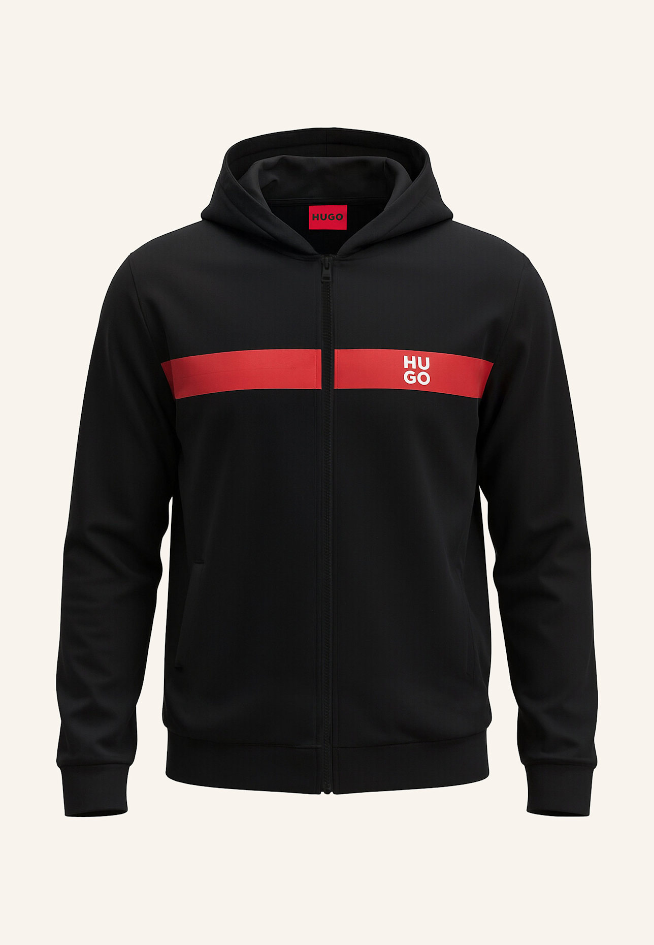 HUGO Sweatshirt DHANI_IN Regular Fit: SCHWARZ