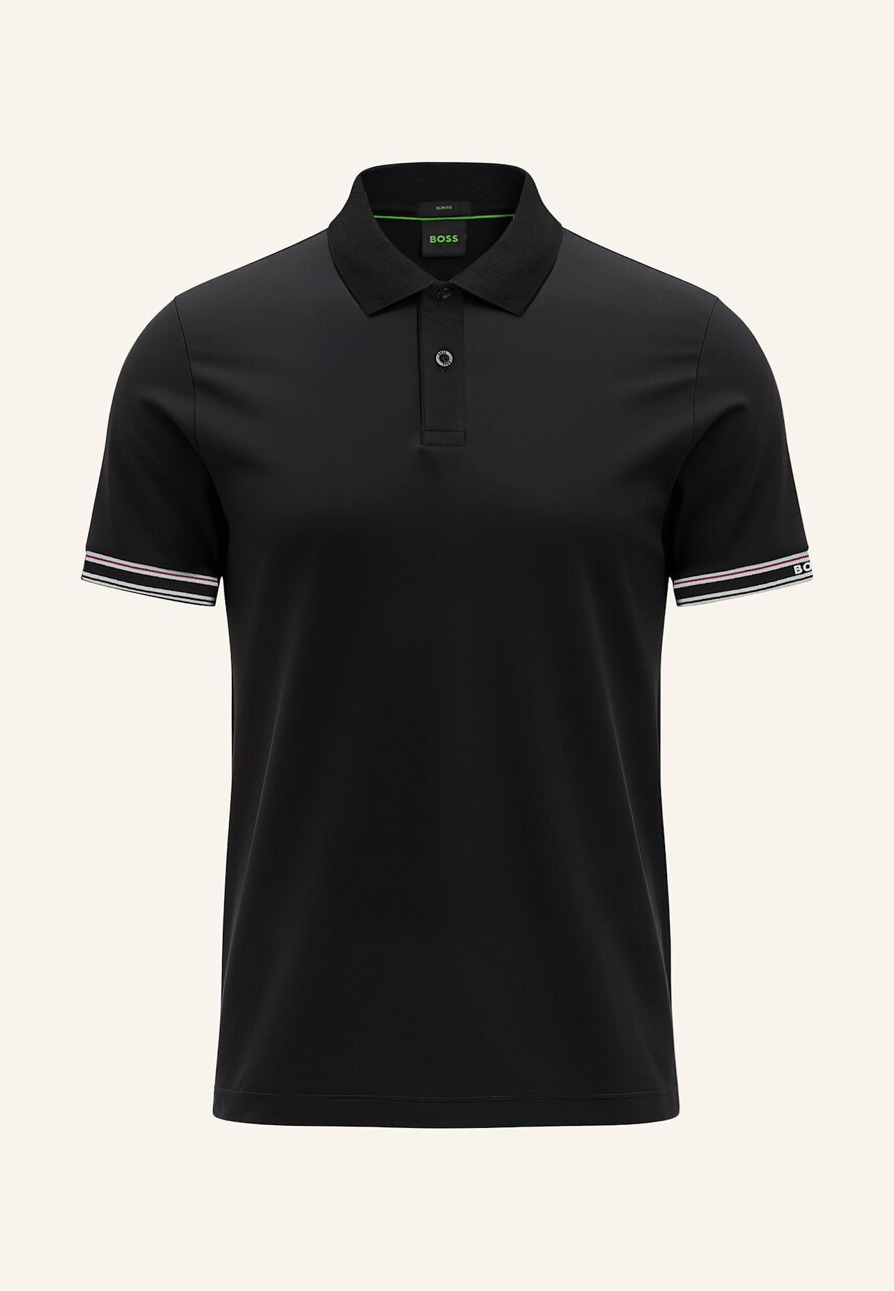BOSS Poloshirt POLO ZONE Slim Fit: SCHWARZ