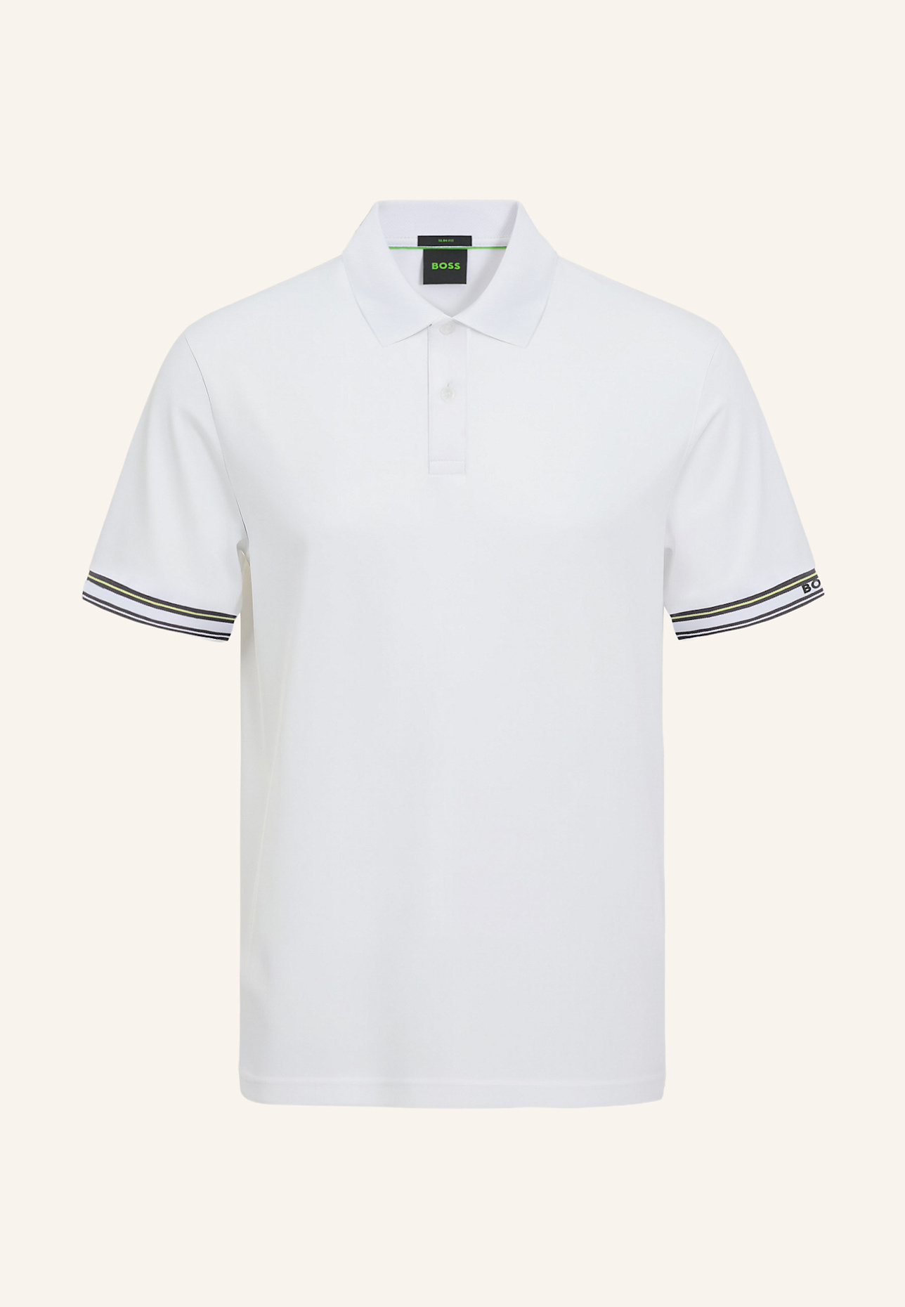 BOSS Poloshirt POLO ZONE Slim Fit: WEISS