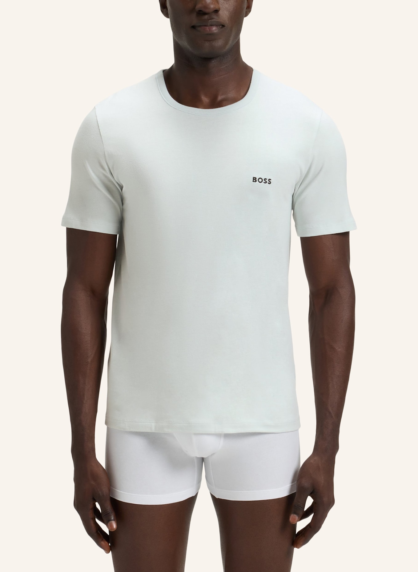 BOSS Unterwäsche Top TSHIRTRN 3P CLASSIC Regular Fit: WEISS