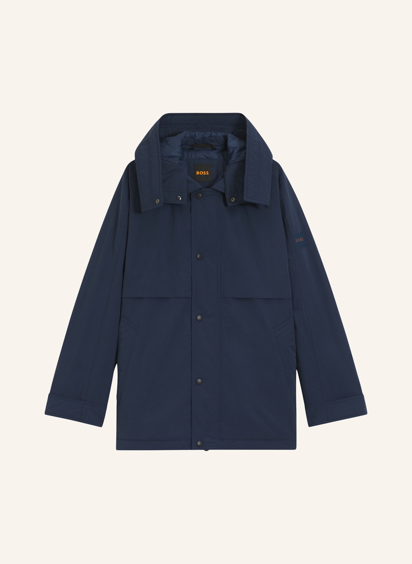 BOSS Casual Jacke OCIELO Oversize Fit: BLAU