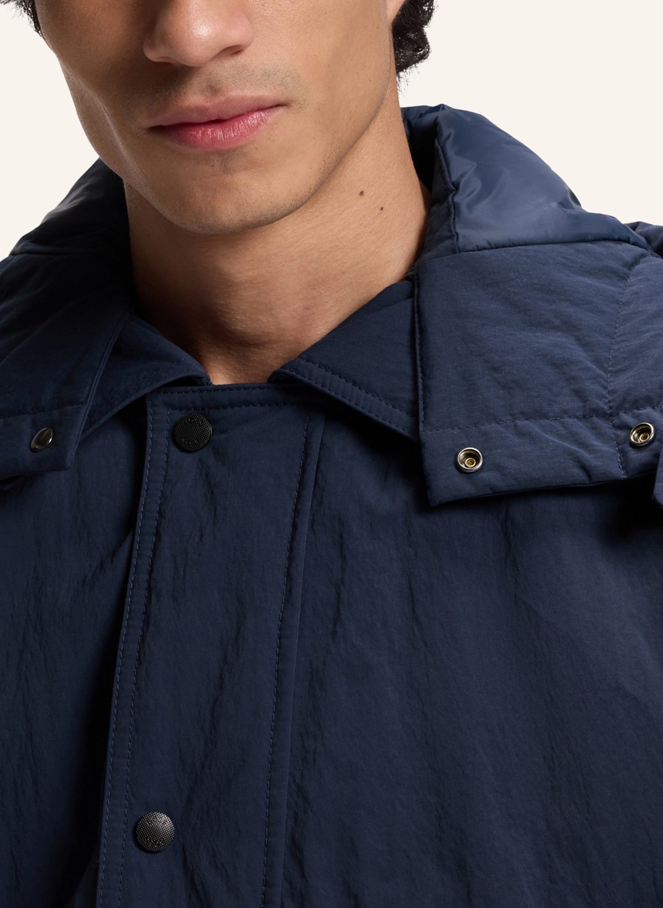 BOSS Casual Jacke OCIELO Oversize Fit: BLAU