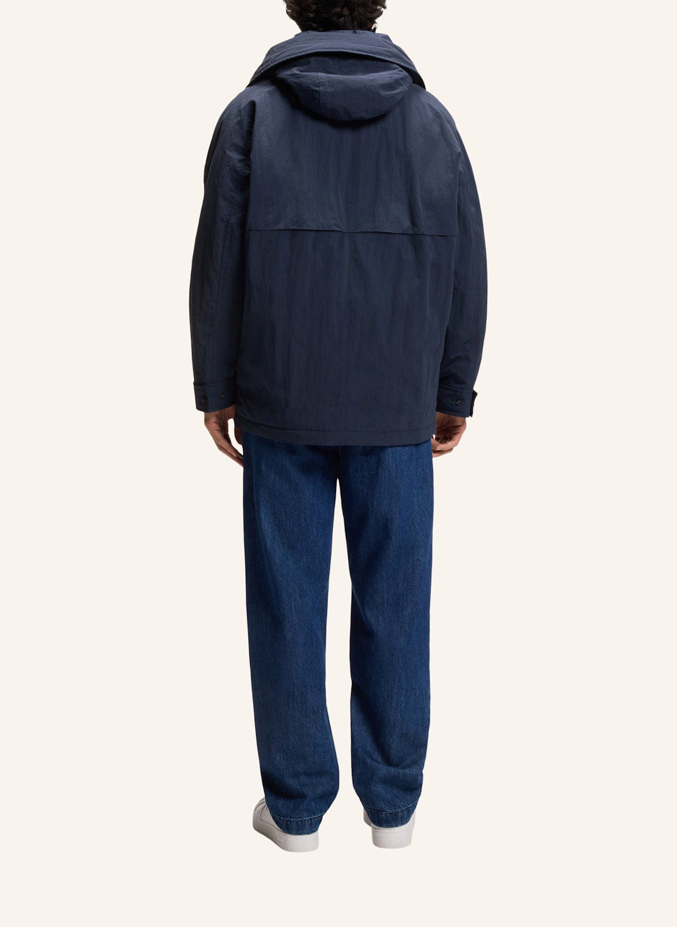 BOSS Casual Jacke OCIELO Oversize Fit: BLAU