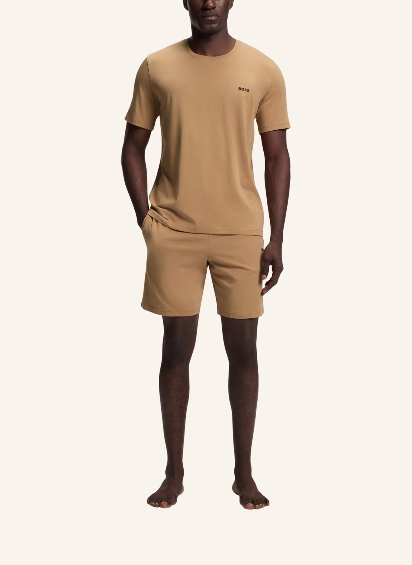 BOSS Loungewear Unterteil MIX&MATCH SHORT CW: BEIGE