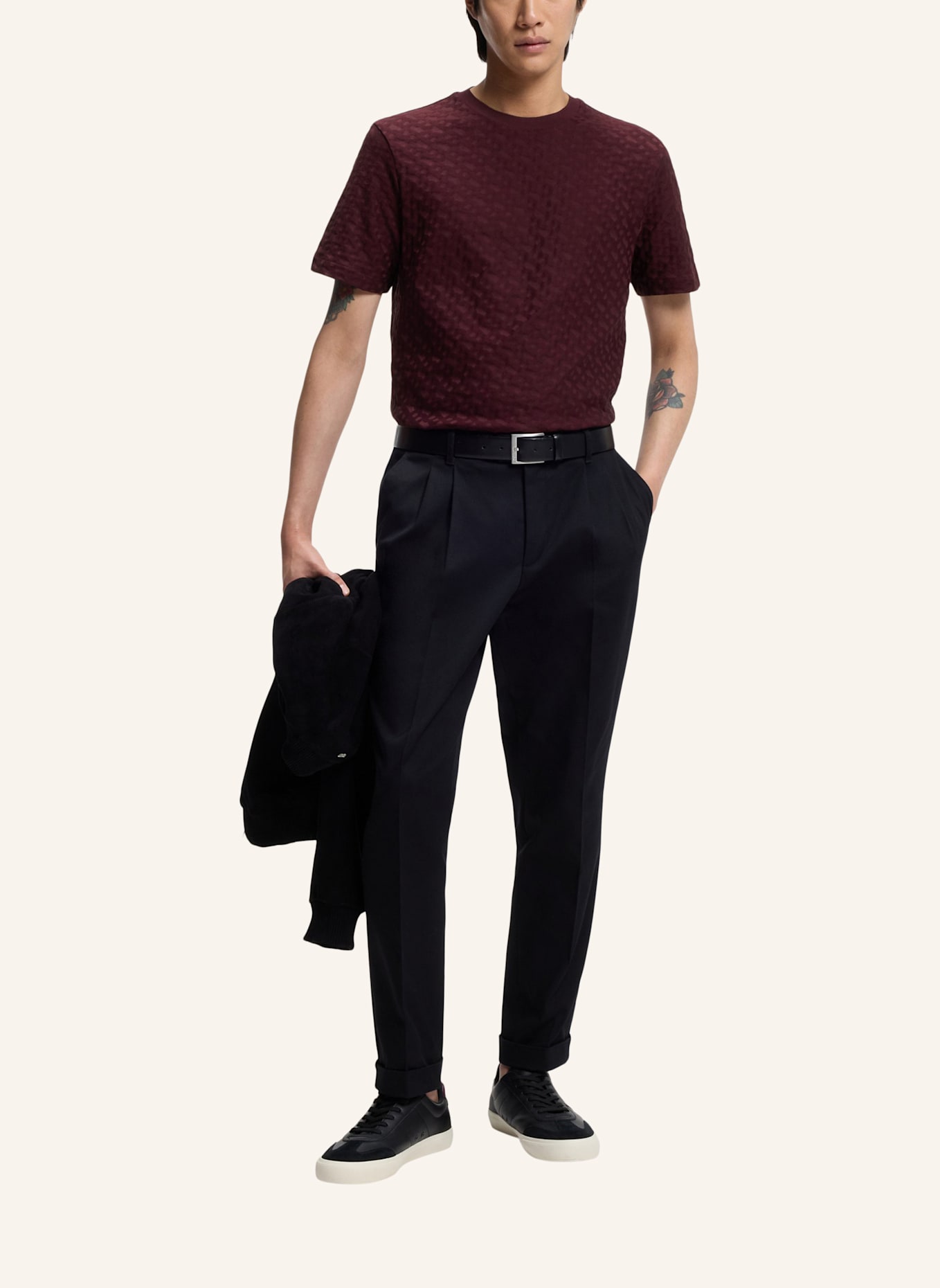 BOSS T-Shirt H-THOMPSON 80 Regular Fit: ROT