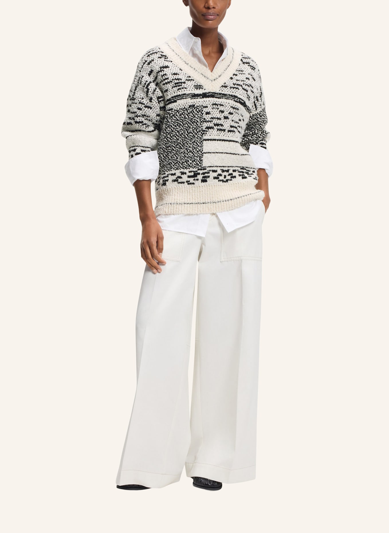 BOSS Pullover FUCSIA Relaxed Fit: NEONGELB