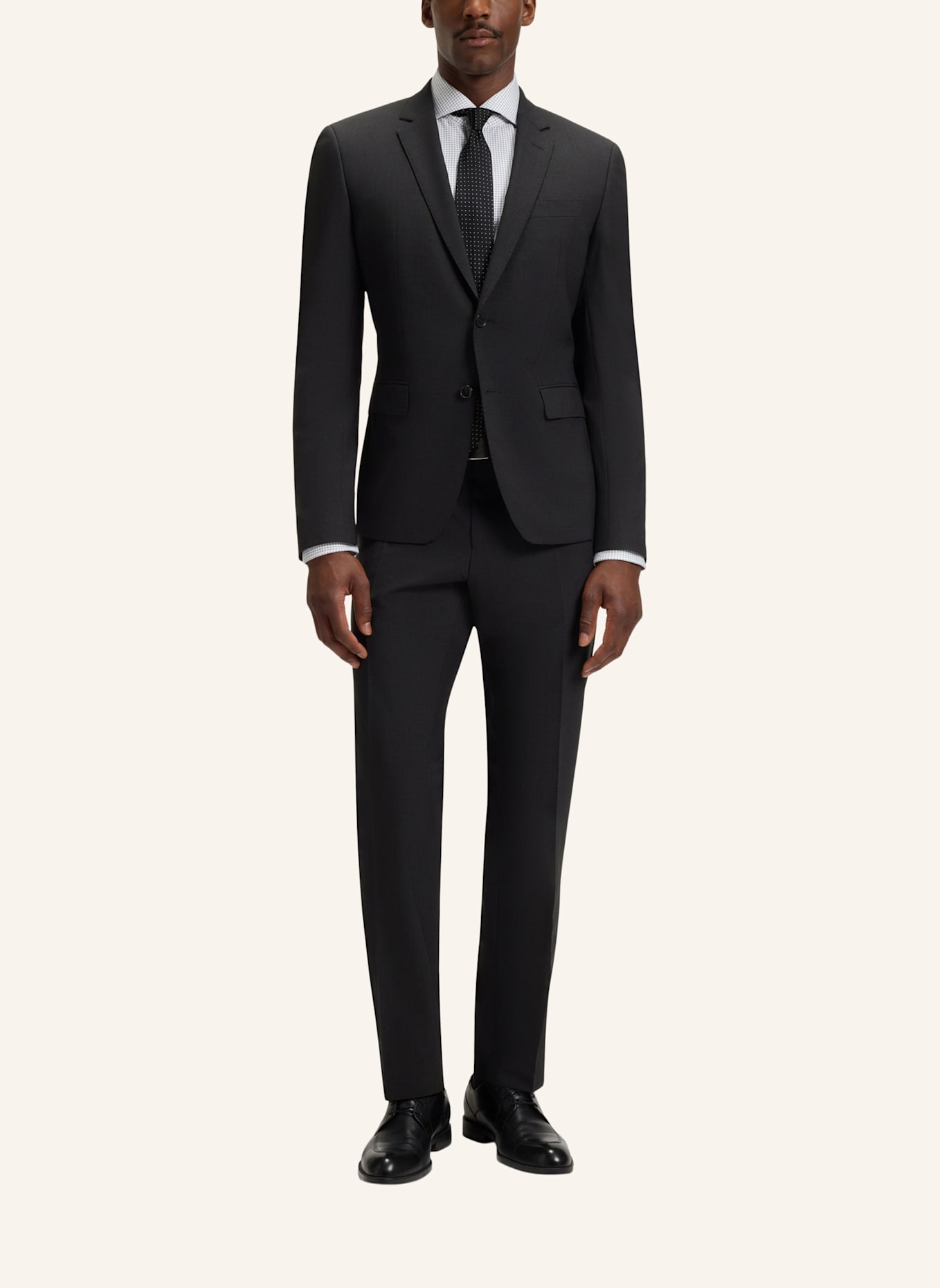 BOSS Business Anzug H-HUGE-2PCS-224 Slim Fit: DUNKELGRAU