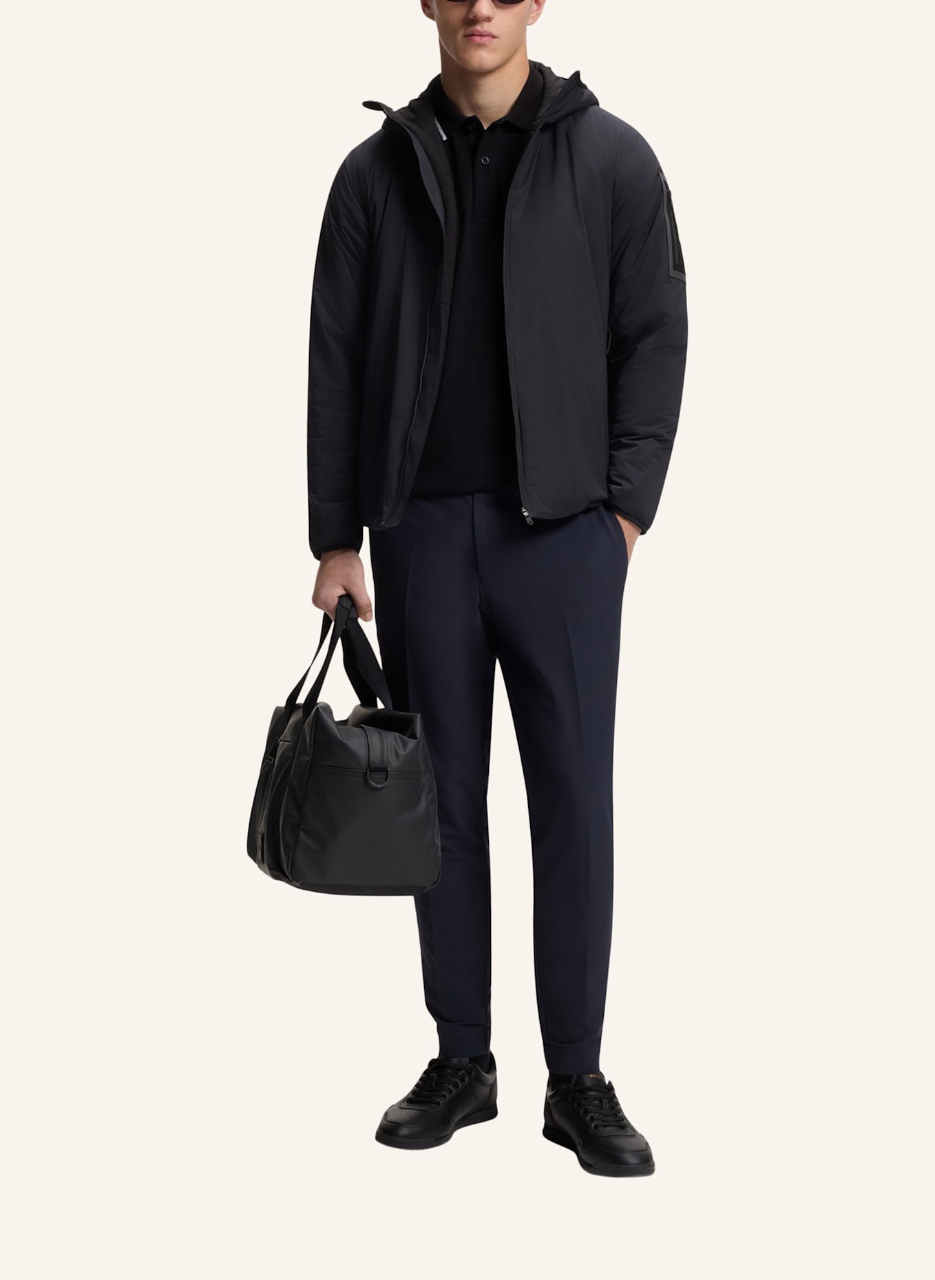 BOSS Casual Jacke OW_LITE-X JT HD Regular Fit: DUNKELBLAU