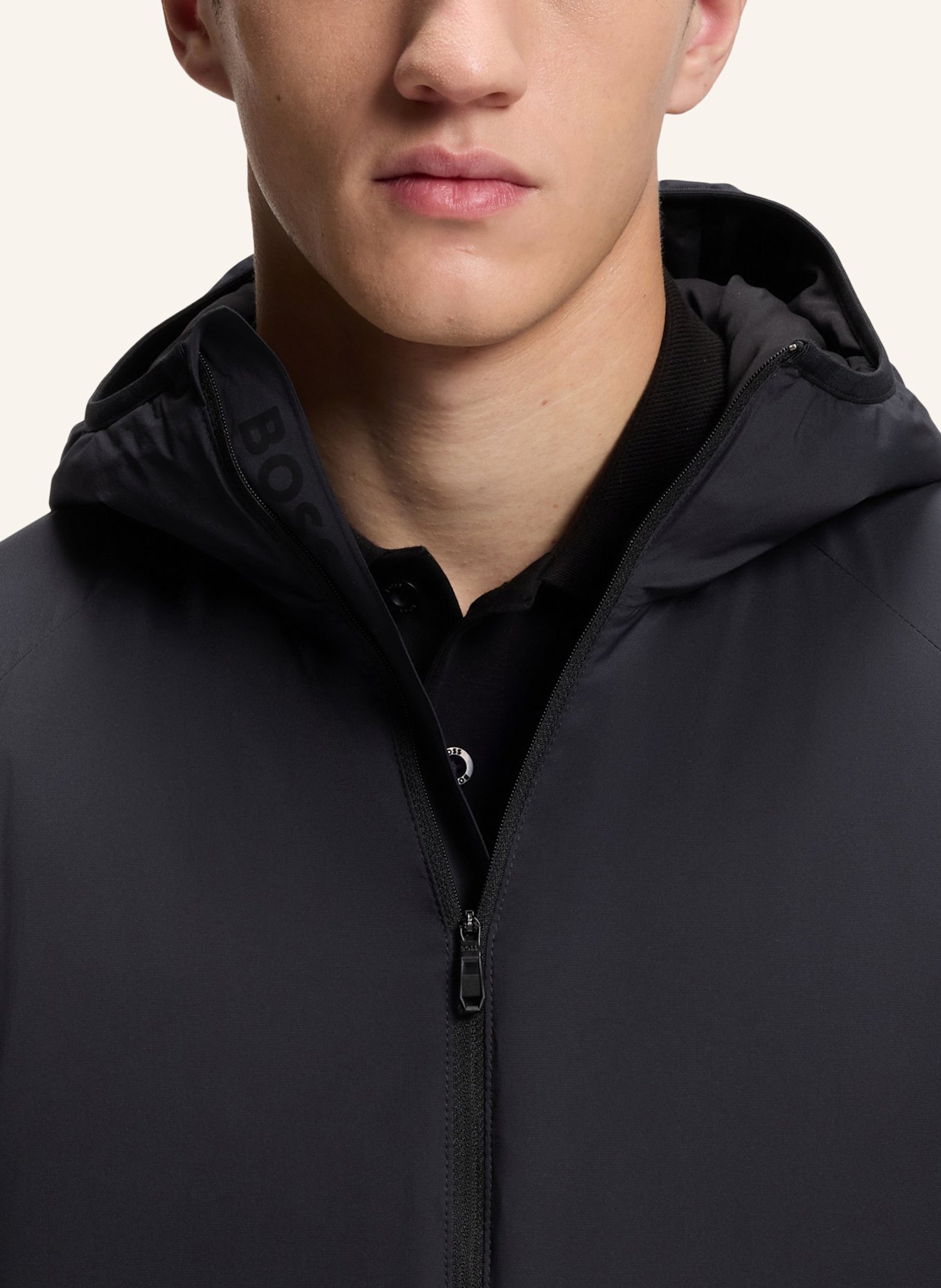 BOSS Casual Jacke OW_LITE-X JT HD Regular Fit: DUNKELBLAU