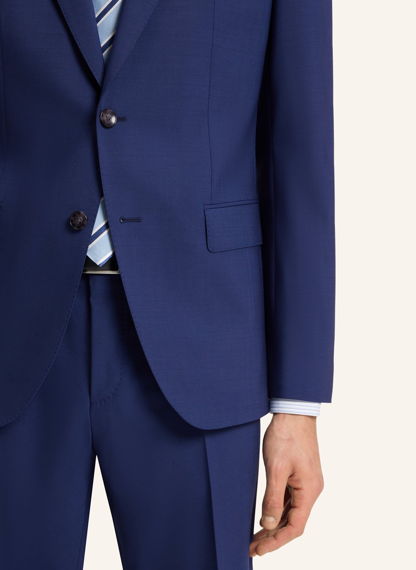 BOSS Business Anzug H-HUGE-2PCS-224 Slim Fit: DUNKELBLAU