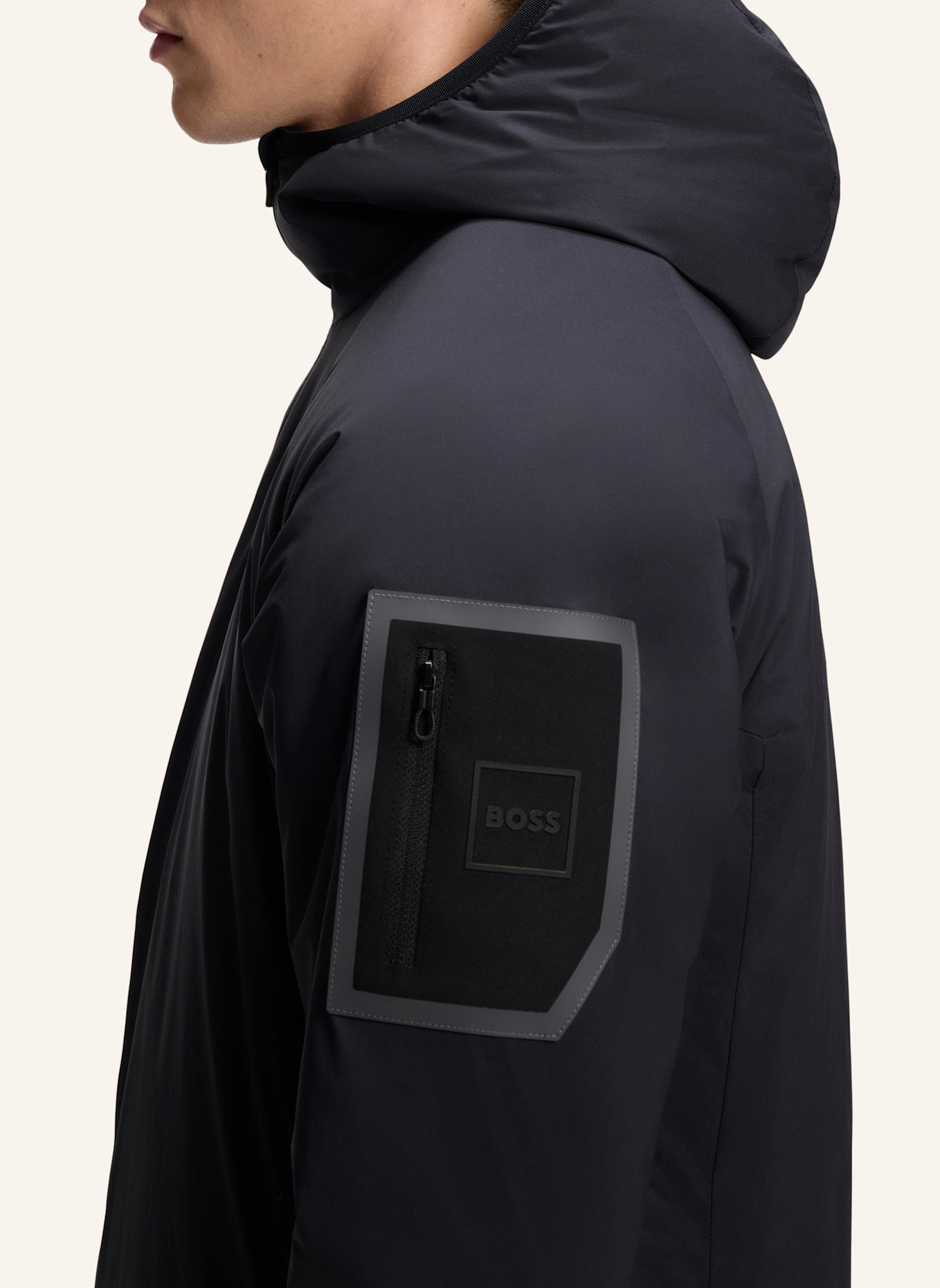 BOSS Casual Jacke OW_LITE-X JT HD Regular Fit: DUNKELBLAU