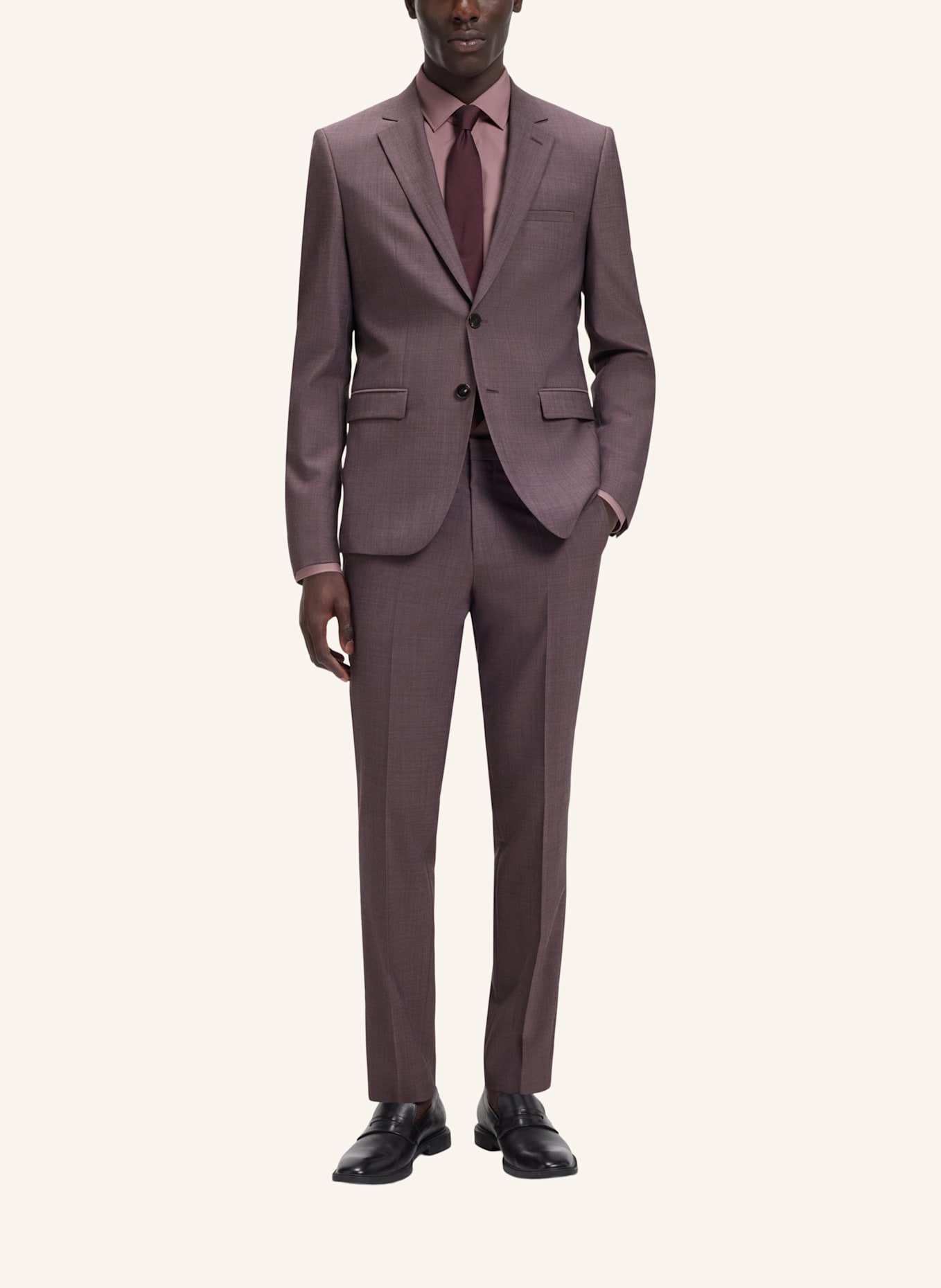 HUGO Business Anzug ARTI-HESTEN253X Extra-Slim Fit: HELLBRAUN