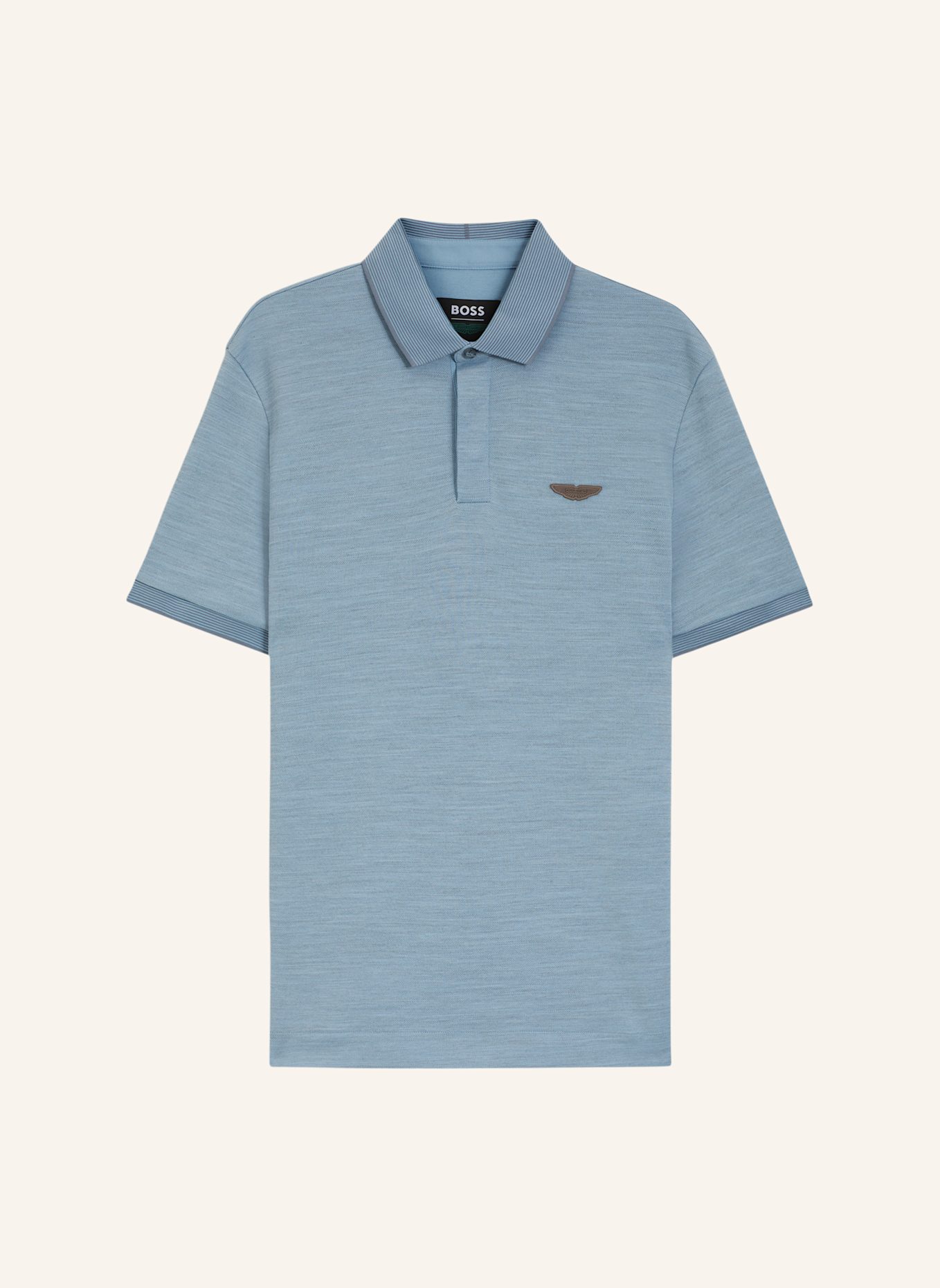 BOSS Poloshirt C-PROUT 242_AM Regular Fit: HELLBLAU