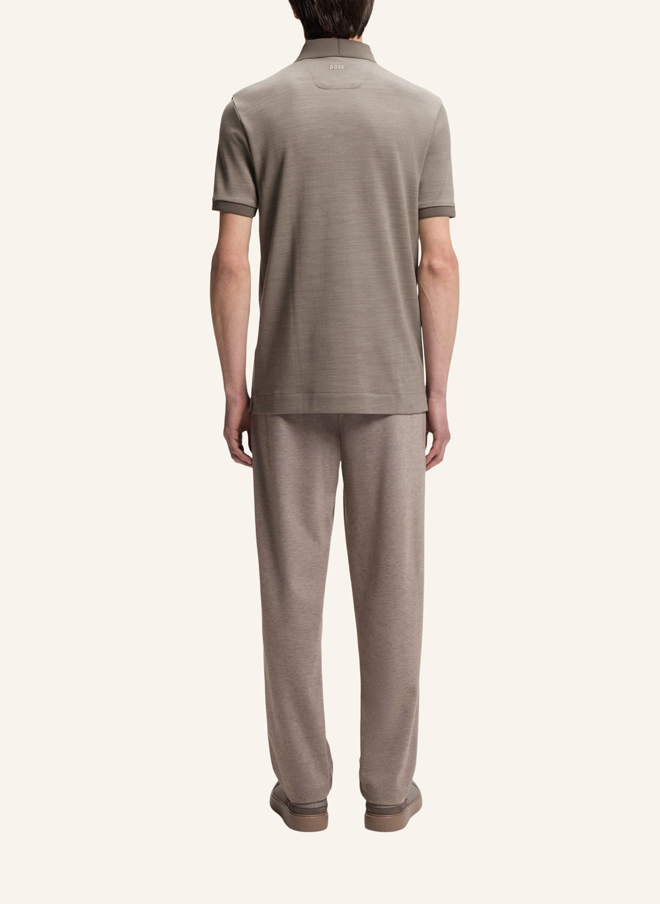 BOSS Poloshirt C-PROUT 242_AM Regular Fit: TAUPE