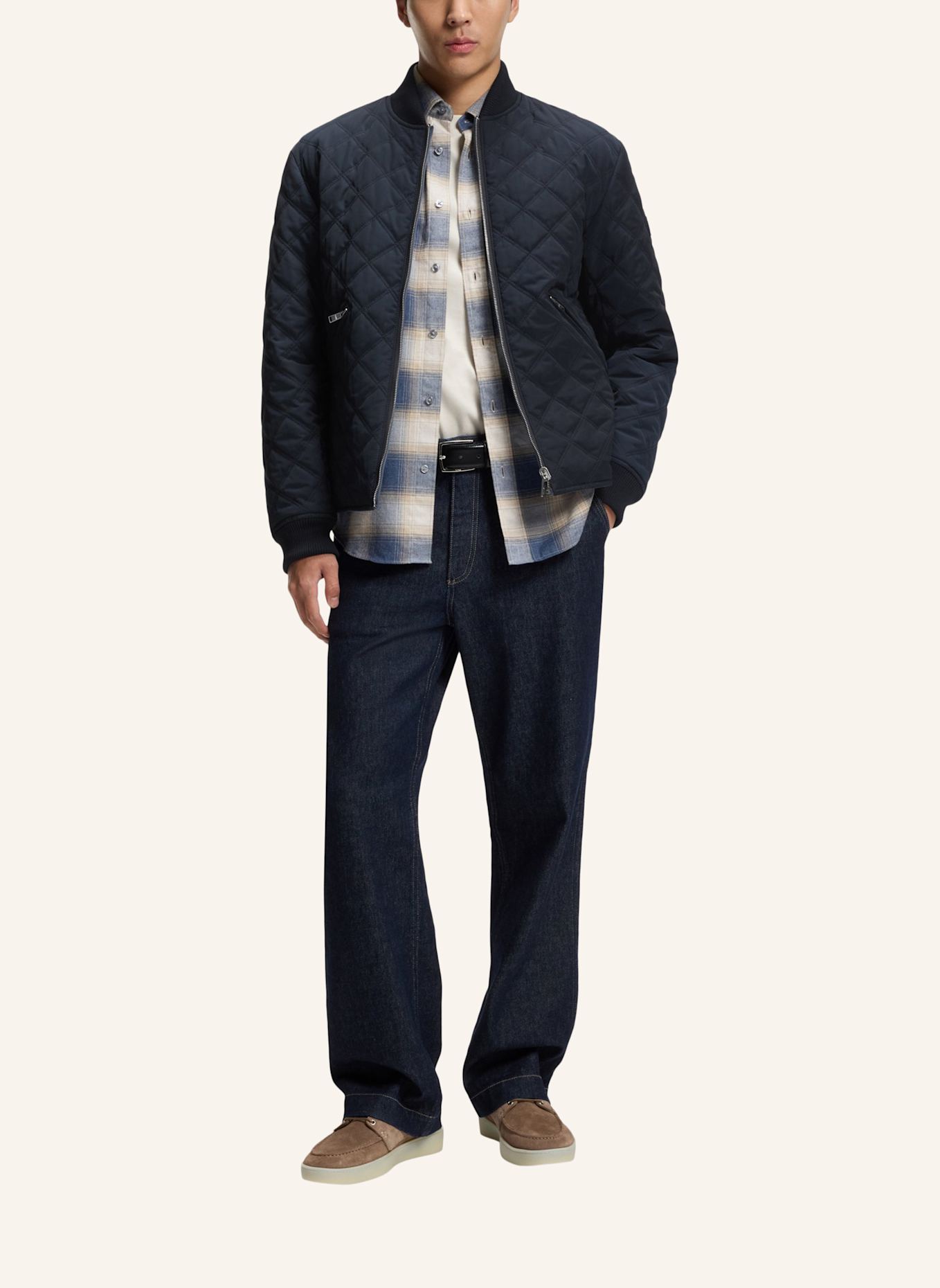 BOSS Casual Jacke C-CORLE Regular Fit: DUNKELBLAU