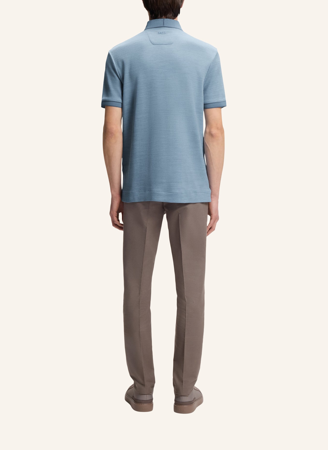 BOSS Poloshirt C-PROUT 242_AM Regular Fit: HELLBLAU