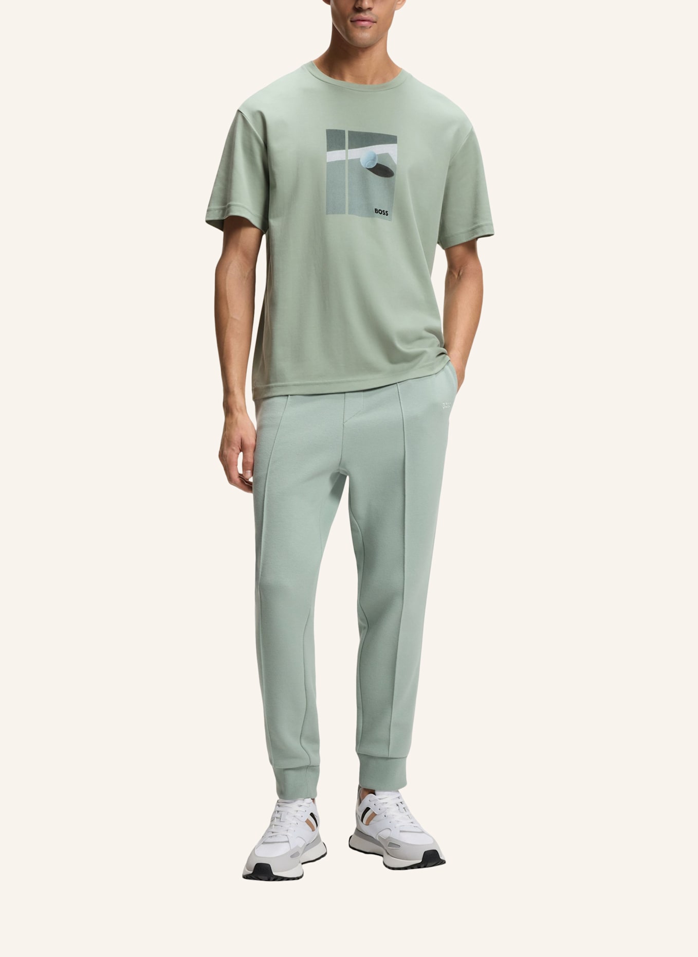 BOSS T-Shirt TS_JOIN RELAXED GRX Regular Fit: GRÜN