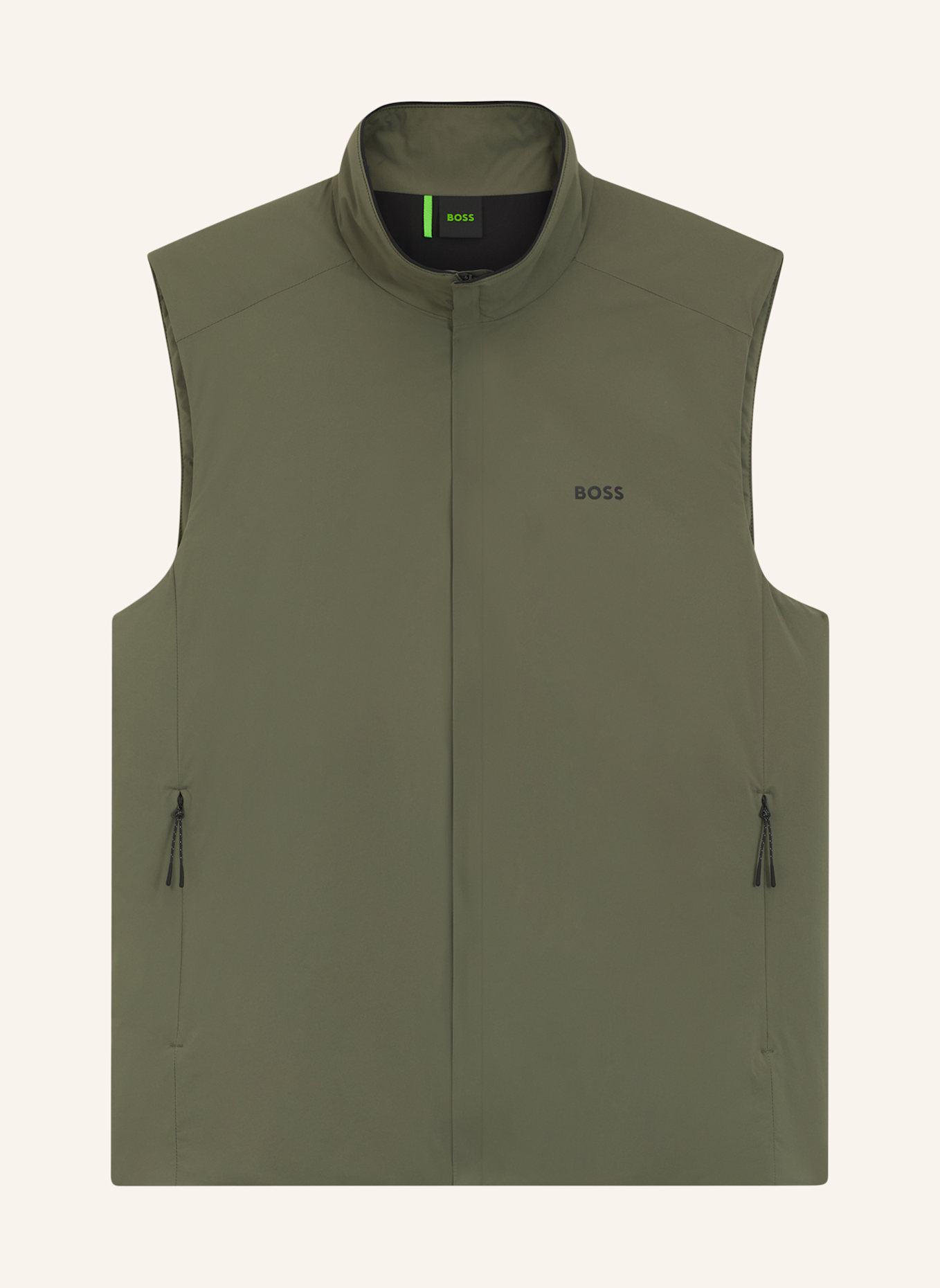 BOSS Casual Jacke OW_LITE-X VEST Regular Fit: KHAKI