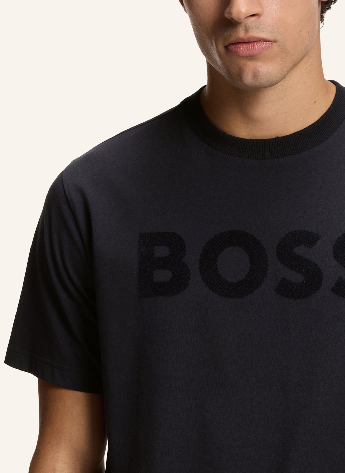 BOSS T-Shirt TS_ICONIC LOGO Relaxed Fit: DUNKELBLAU