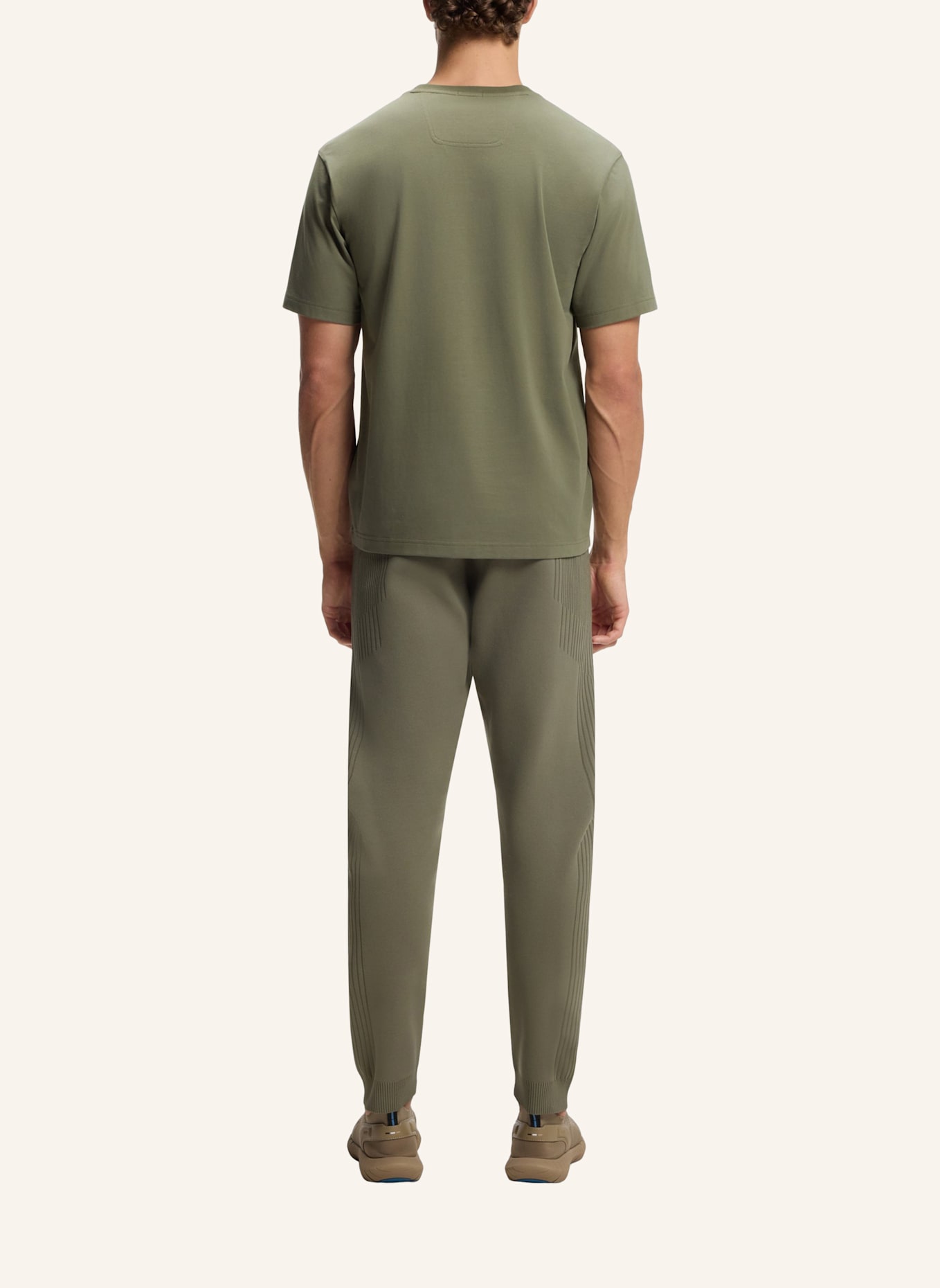 BOSS T-Shirt TS_ICONIC LOGO Relaxed Fit: KHAKI