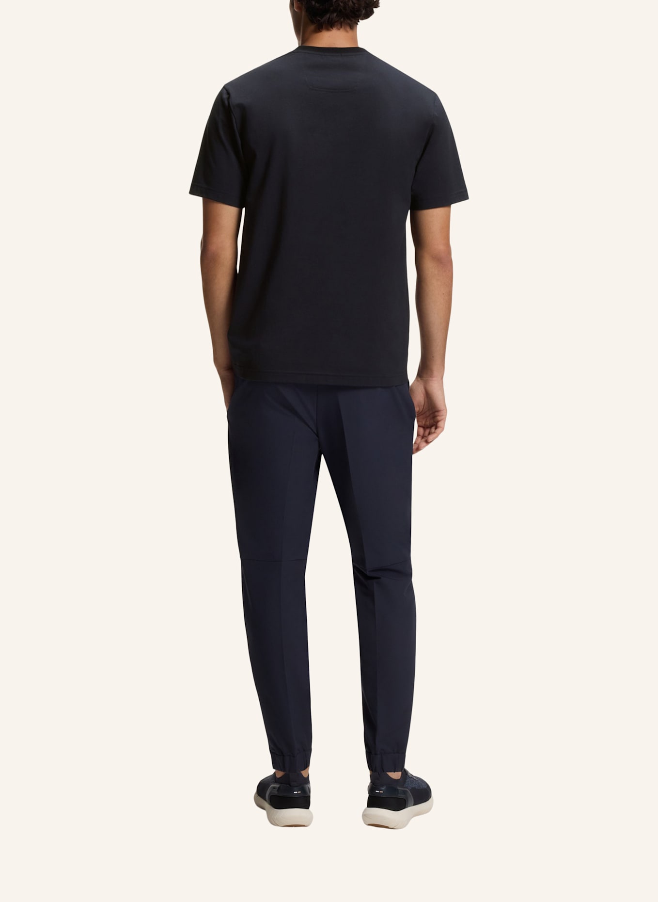 BOSS T-Shirt TS_ICONIC LOGO Relaxed Fit: DUNKELBLAU