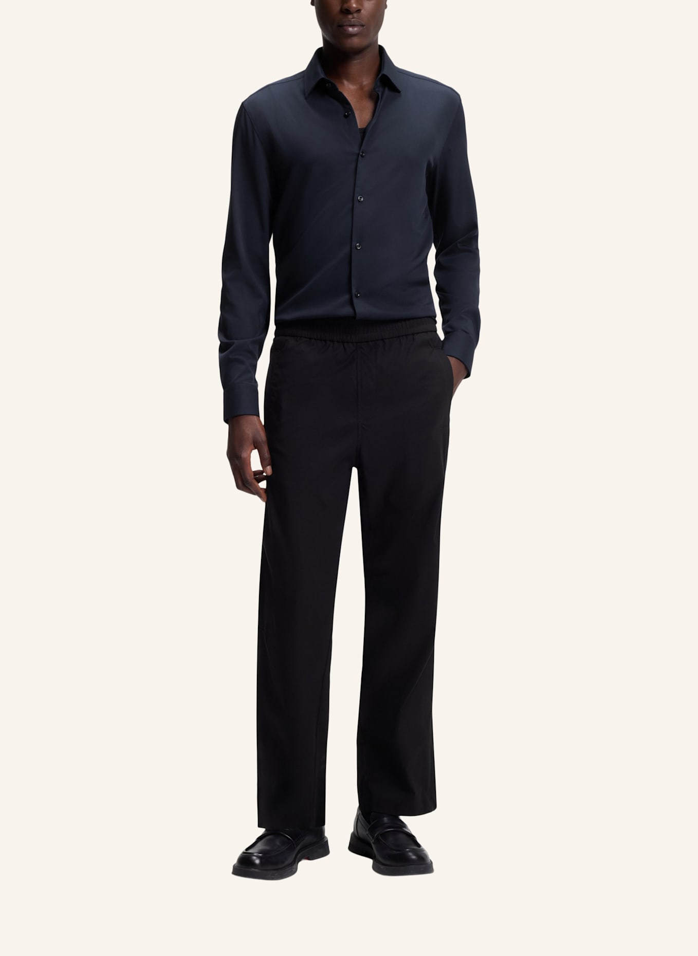 HUGO Business Hemd KENNO Slim Fit: DUNKELBLAU