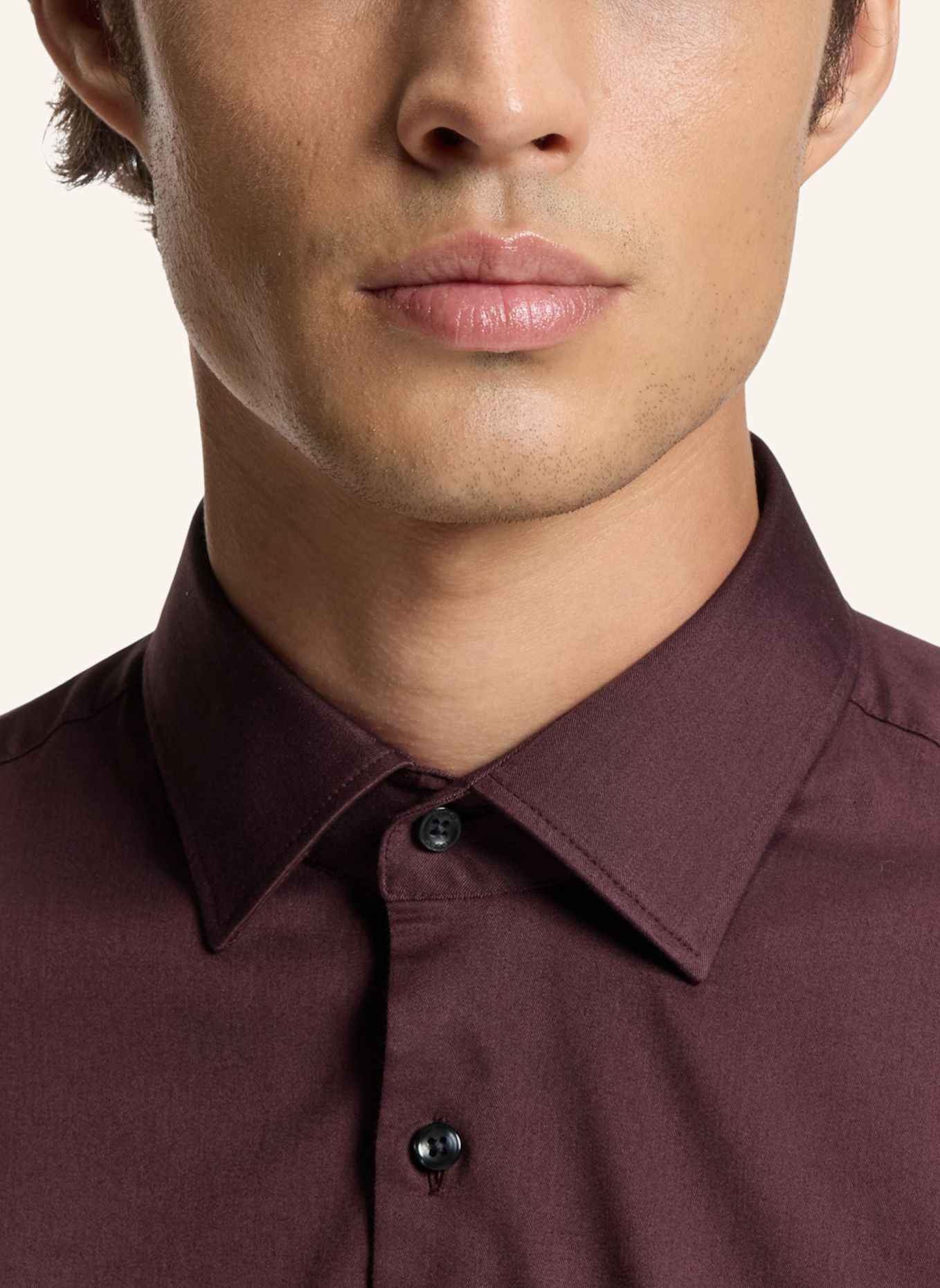 HUGO Business Hemd KENNO Slim Fit: BRAUN