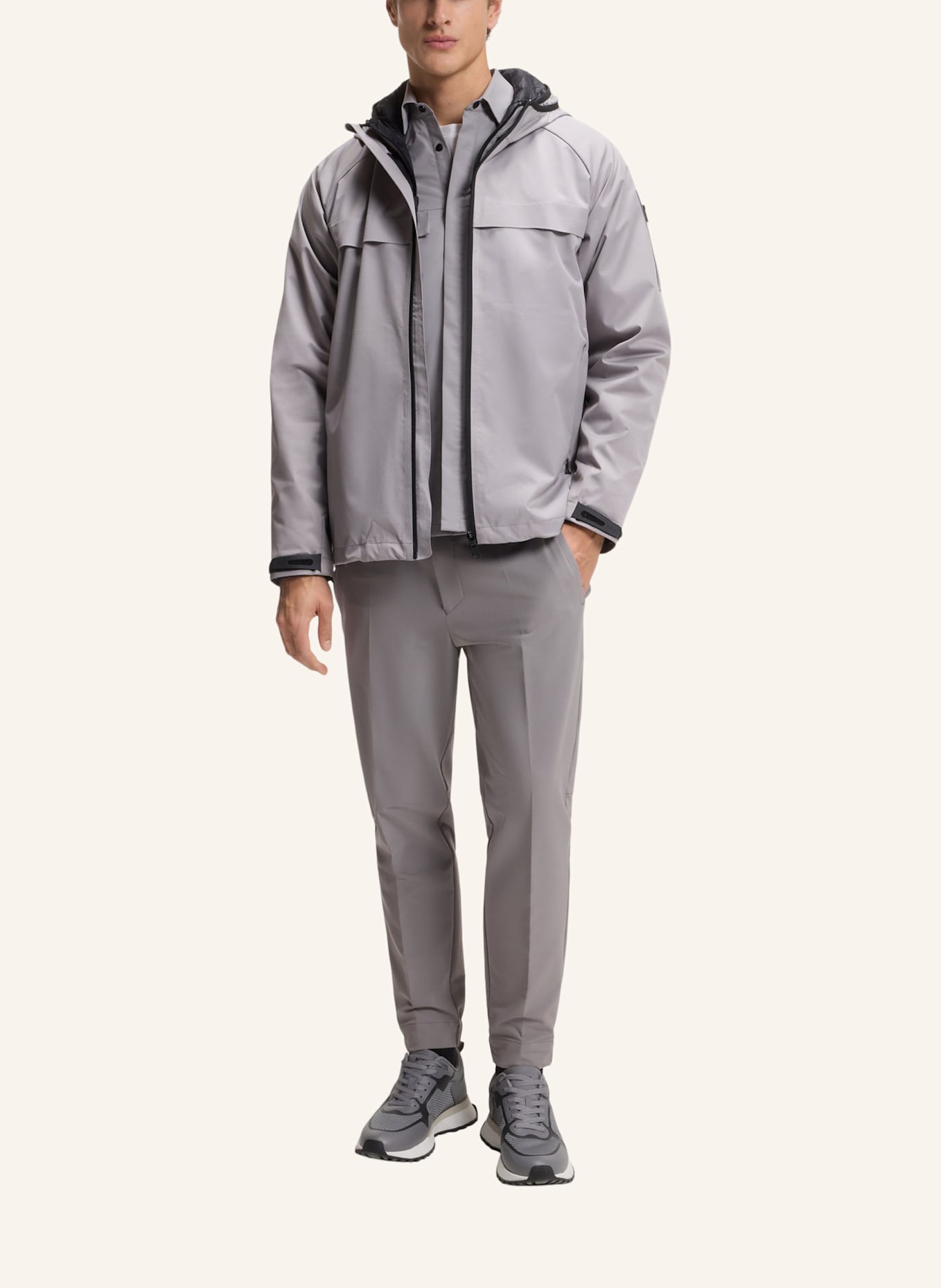 BOSS Casual Jacke OW_VICTO-X 3IN1 HD Regular Fit: GRAU