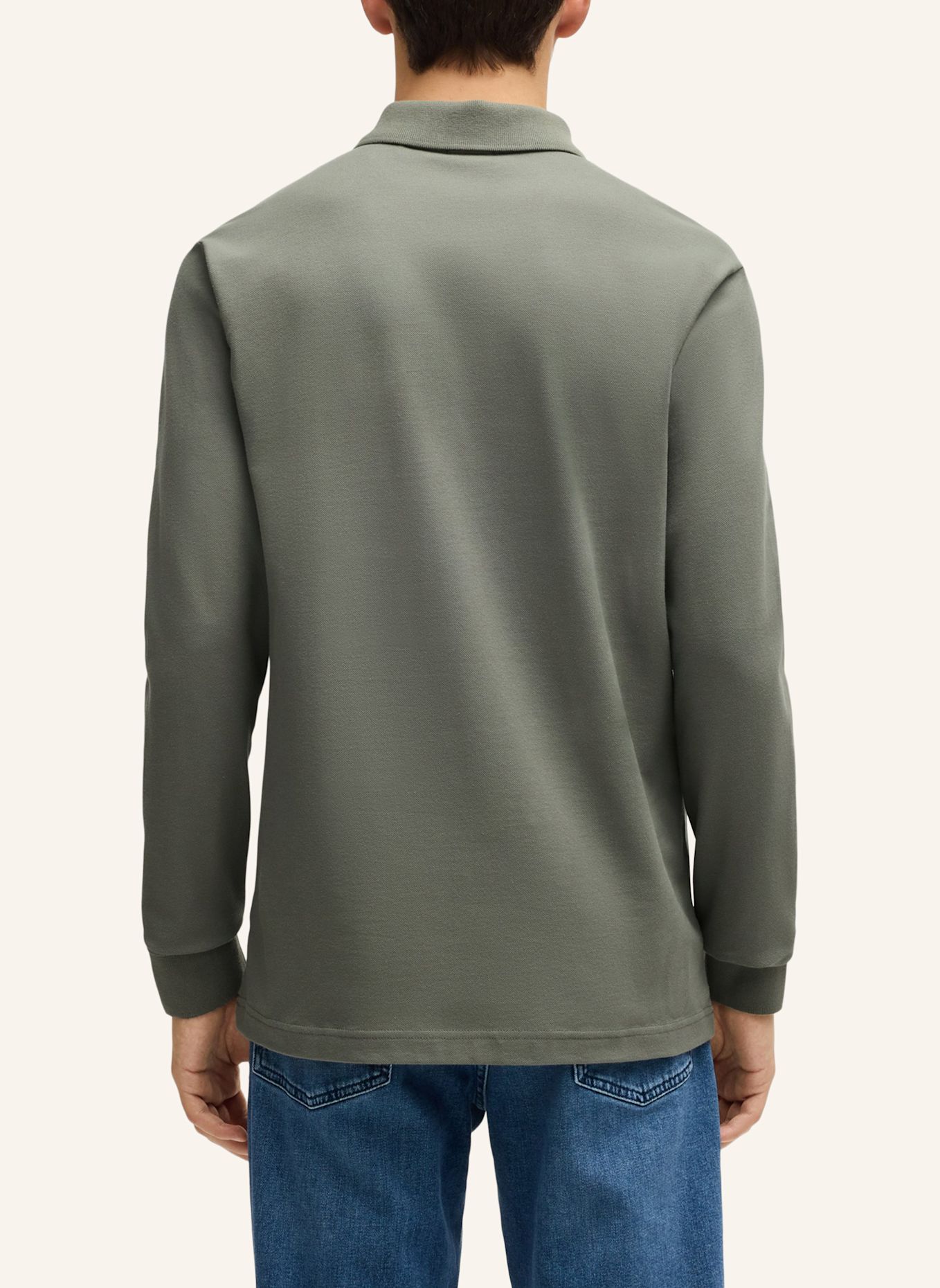 BOSS Piqué-Poloshirt PASSERBY Slim Fit: GRAU