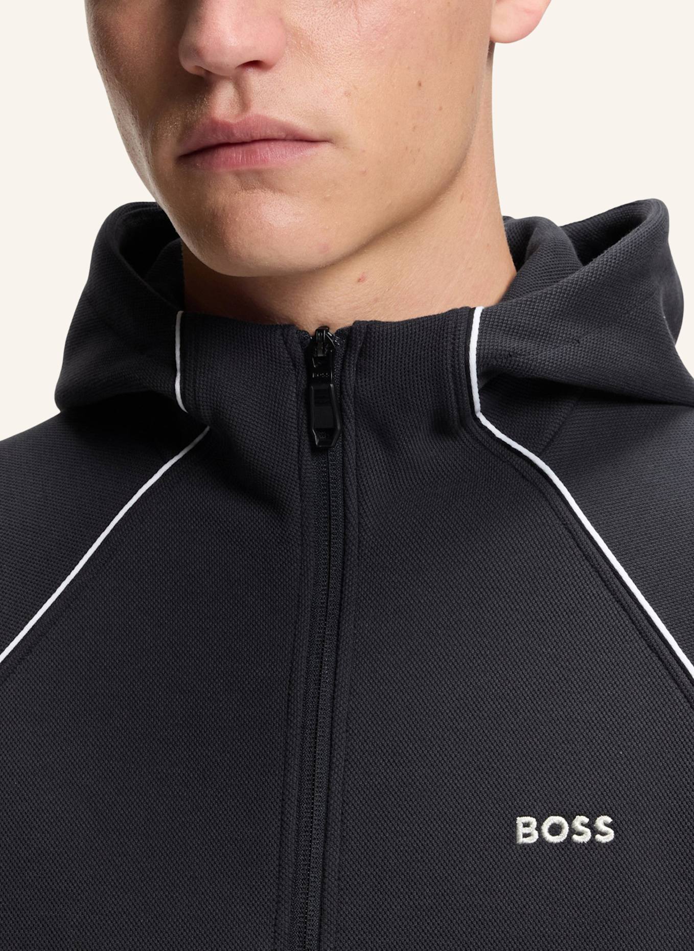 BOSS Sweatjacke JOIN SAGGY: DUNKELBLAU