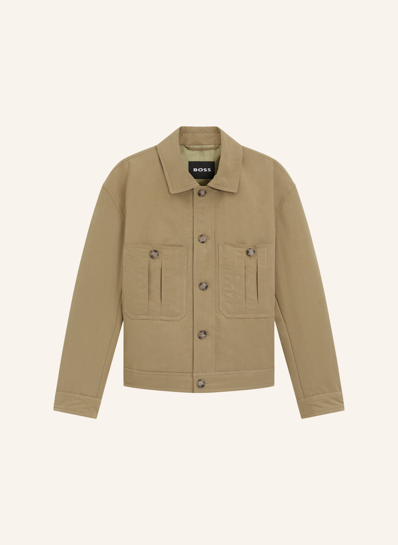 BOSS Casual Jacke C-COVEGLOW Relaxed Fit: KHAKI