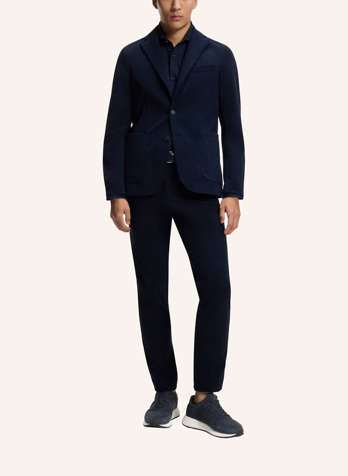 BOSS Sneaker TITANIUM_RUNN_NYPUN: DUNKELBLAU